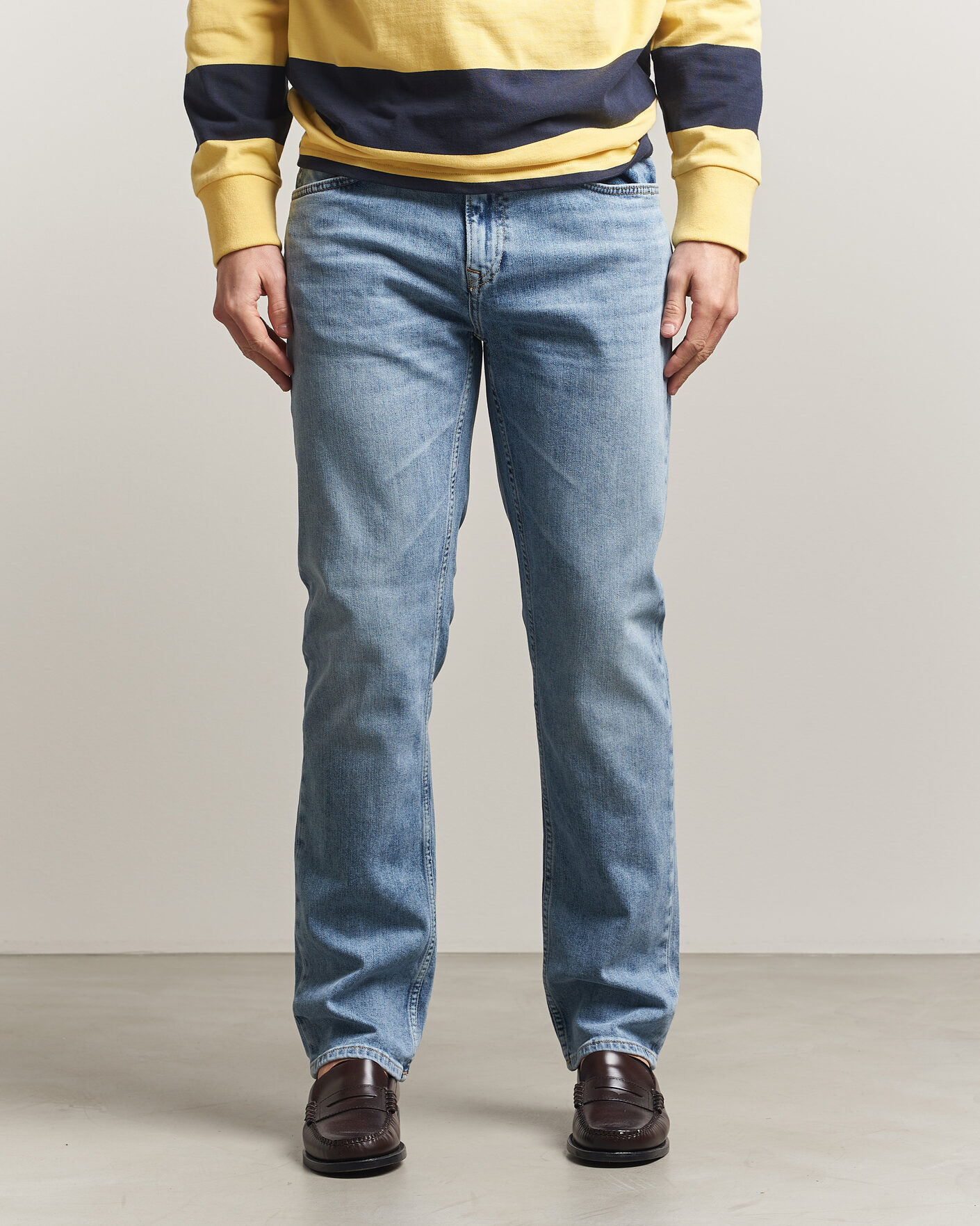 Herren | Jeans | GANT | Regular Fit Jeans Semi Light Blue Worn In