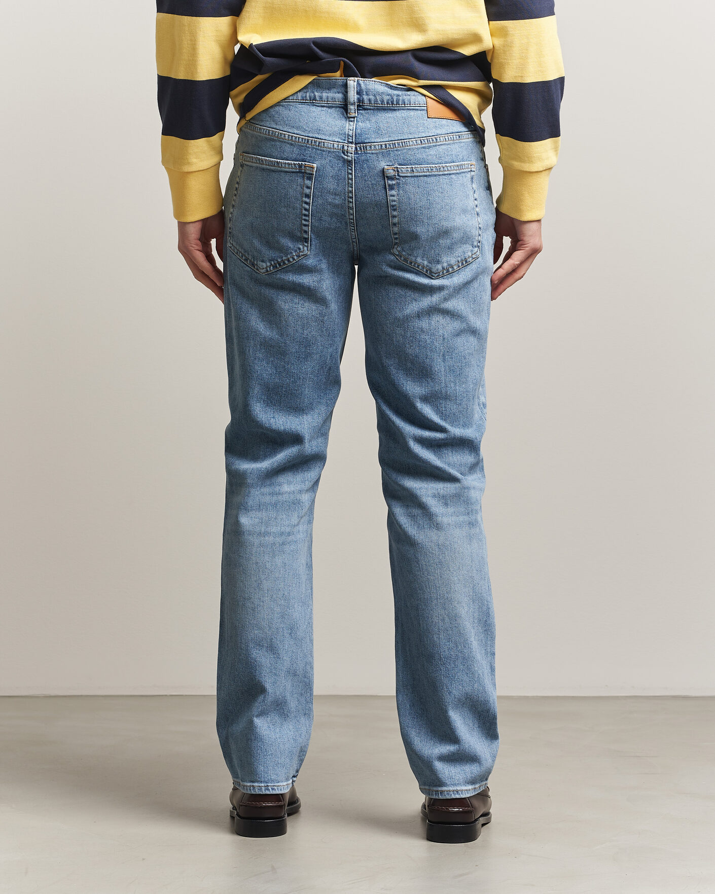 Herren | Hosen | Gant | Regular Fit Jeans Semi Light Blue Worn In