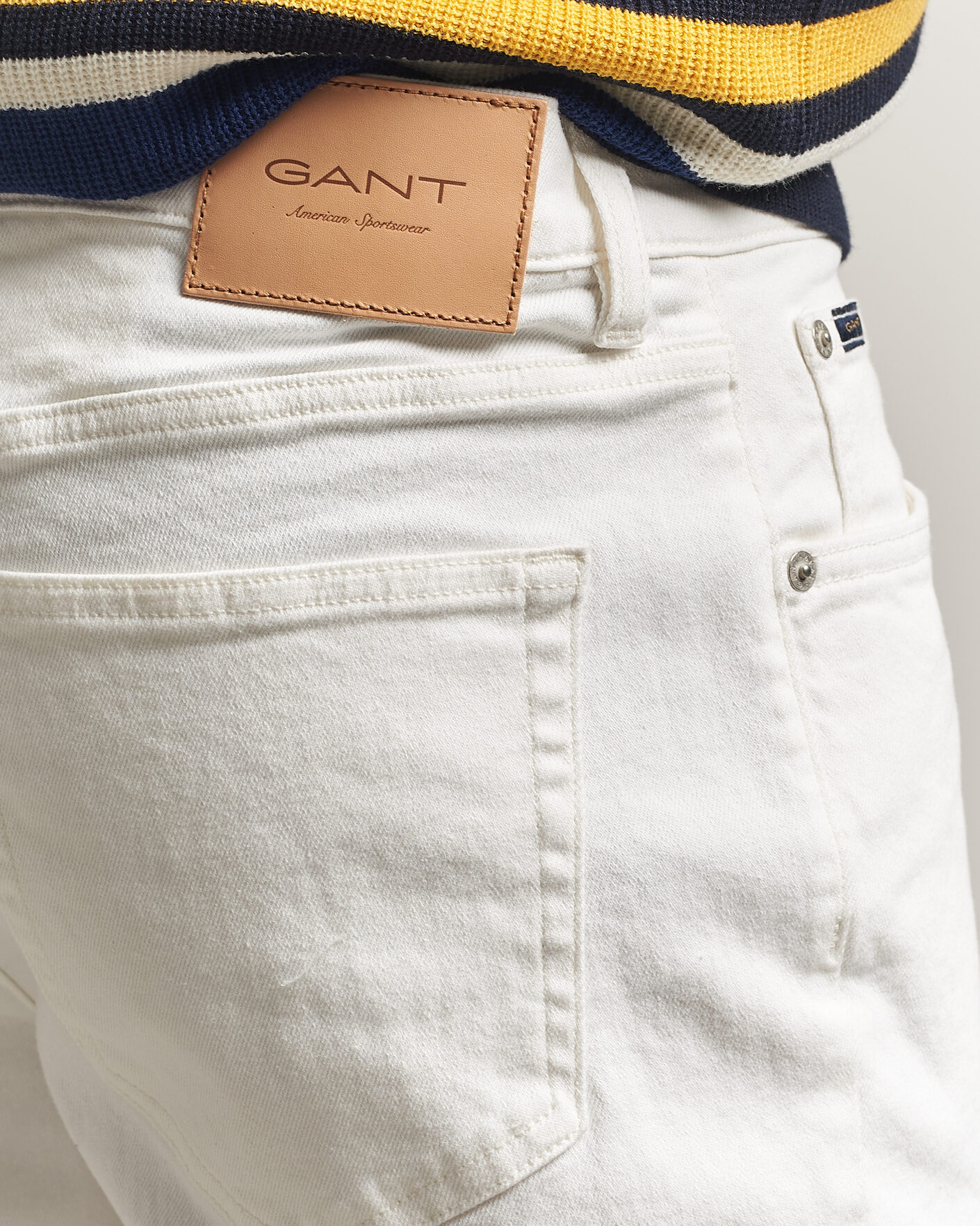 Herren | Jeans | GANT | Regular Fit Jeans Eggshell