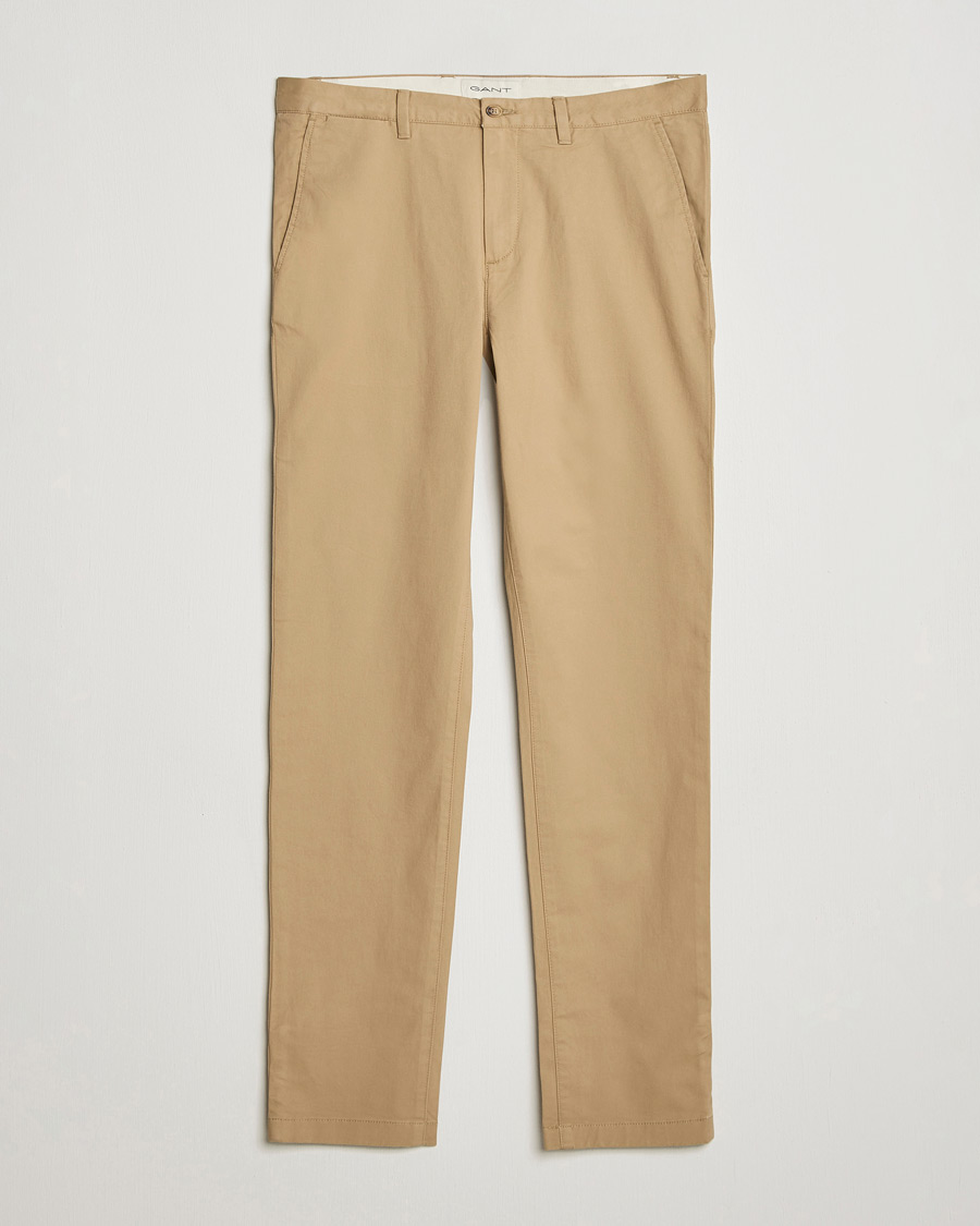 Herren | Hosen | GANT | Slim Fit Chinos Dark Khaki