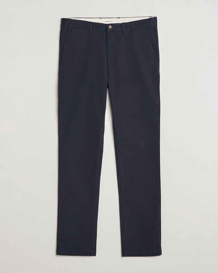 Herren | Hosen | Gant | Slim Fit Chinos Evening Blue