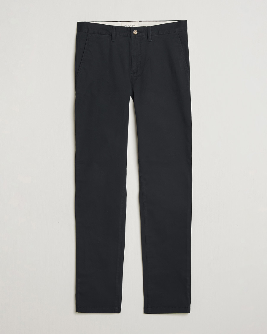 Herren | Hosen | Gant | Slim Fit Chinos Black