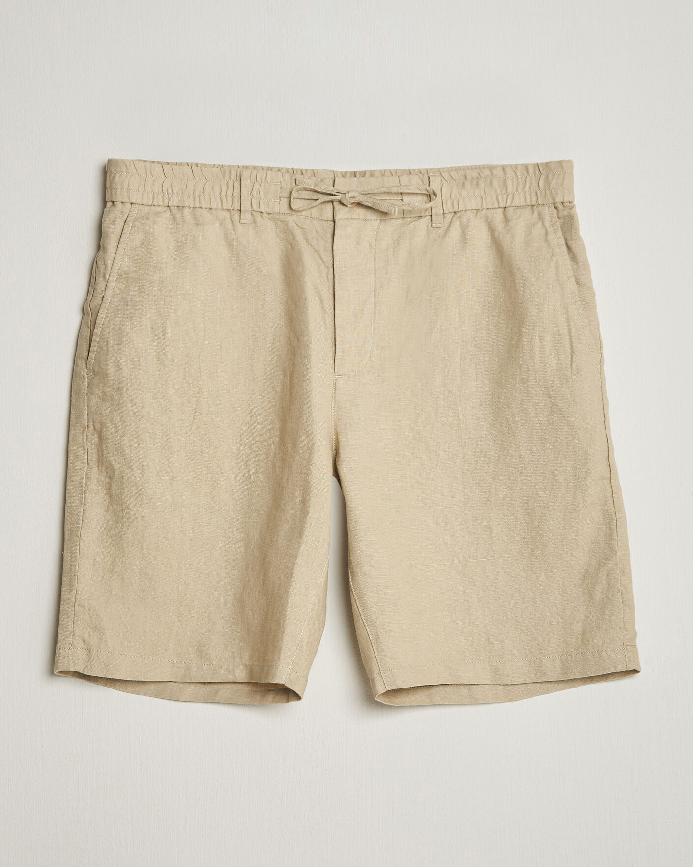 Herren | Shorts | Gant | Regular Fit Linen Drawstring Shorts Oat Beige