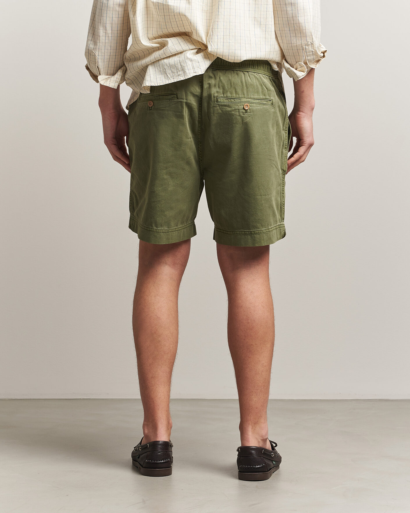 Herren | Shorts | Gant | Regular Fit Sunfaded Drawstring Dry Herb Green