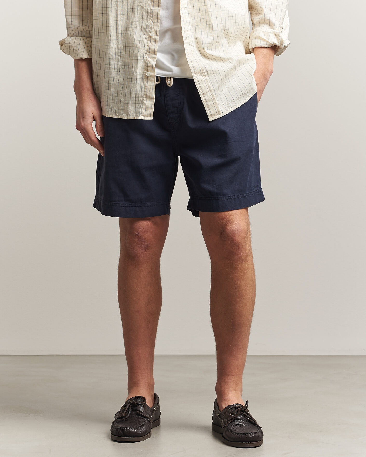Herren | Shorts | Gant | Regular Fit Sunfaded Drawstring Evening Blue