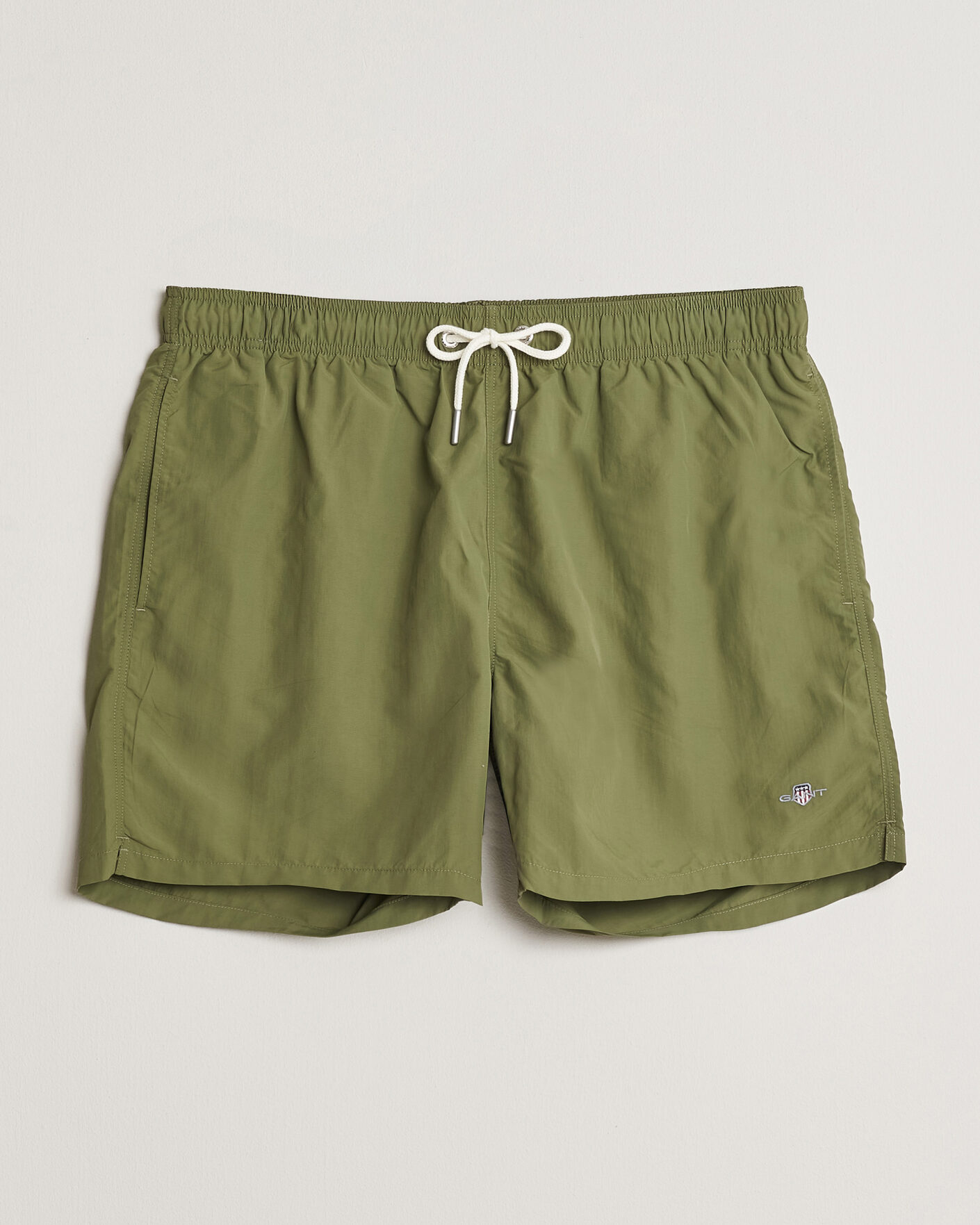 Herren | Badehosen | Gant | Basic Swimshorts Dry Herb Green