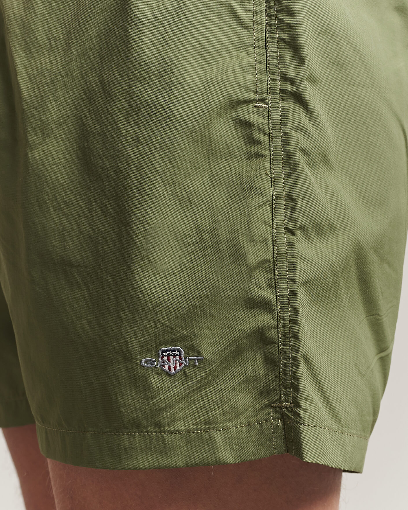 Herren | Badehosen | Gant | Basic Swimshorts Dry Herb Green