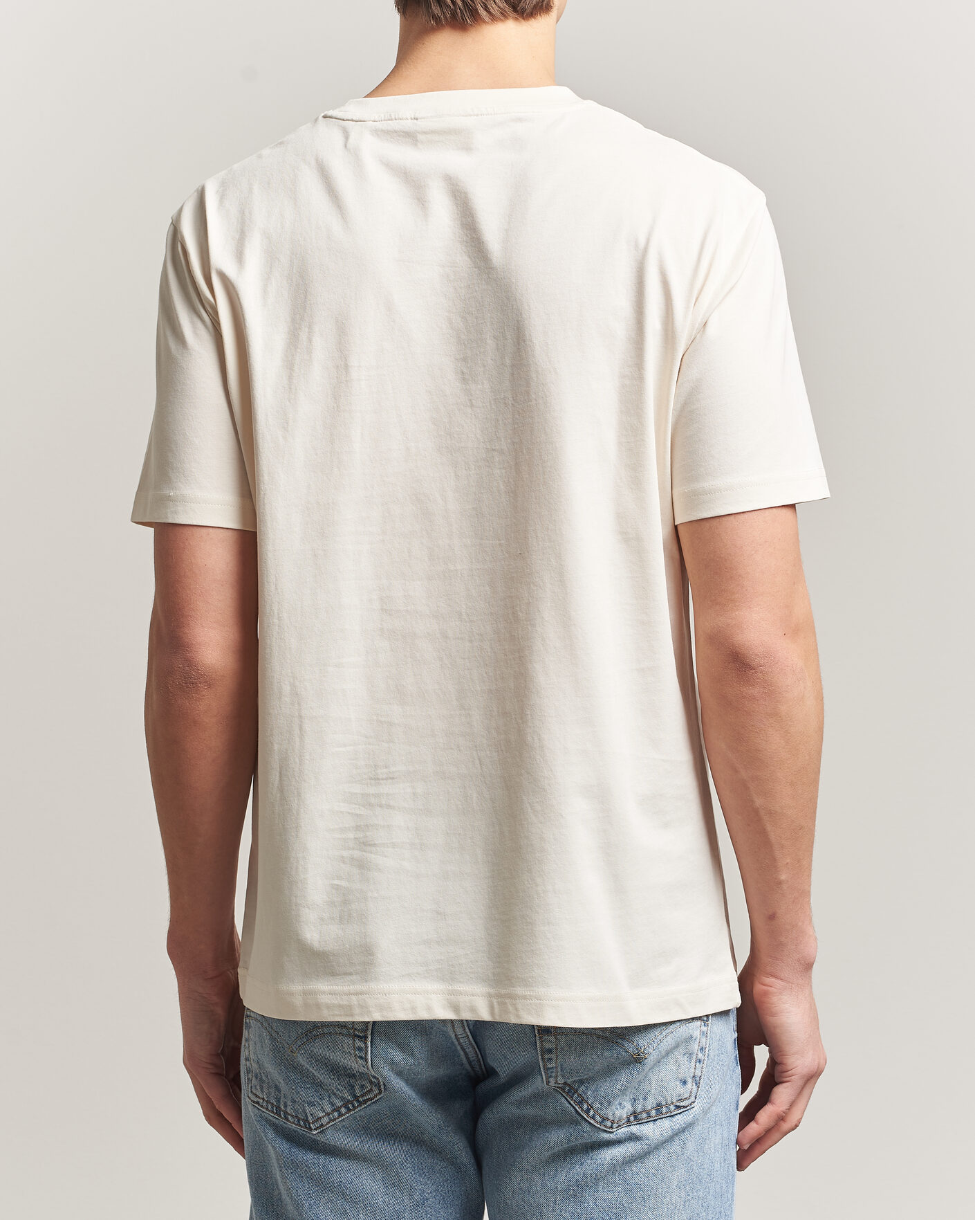 Herren | T-Shirts | GANT | Scenery Graphic Crew Neck T-Shirt Cream