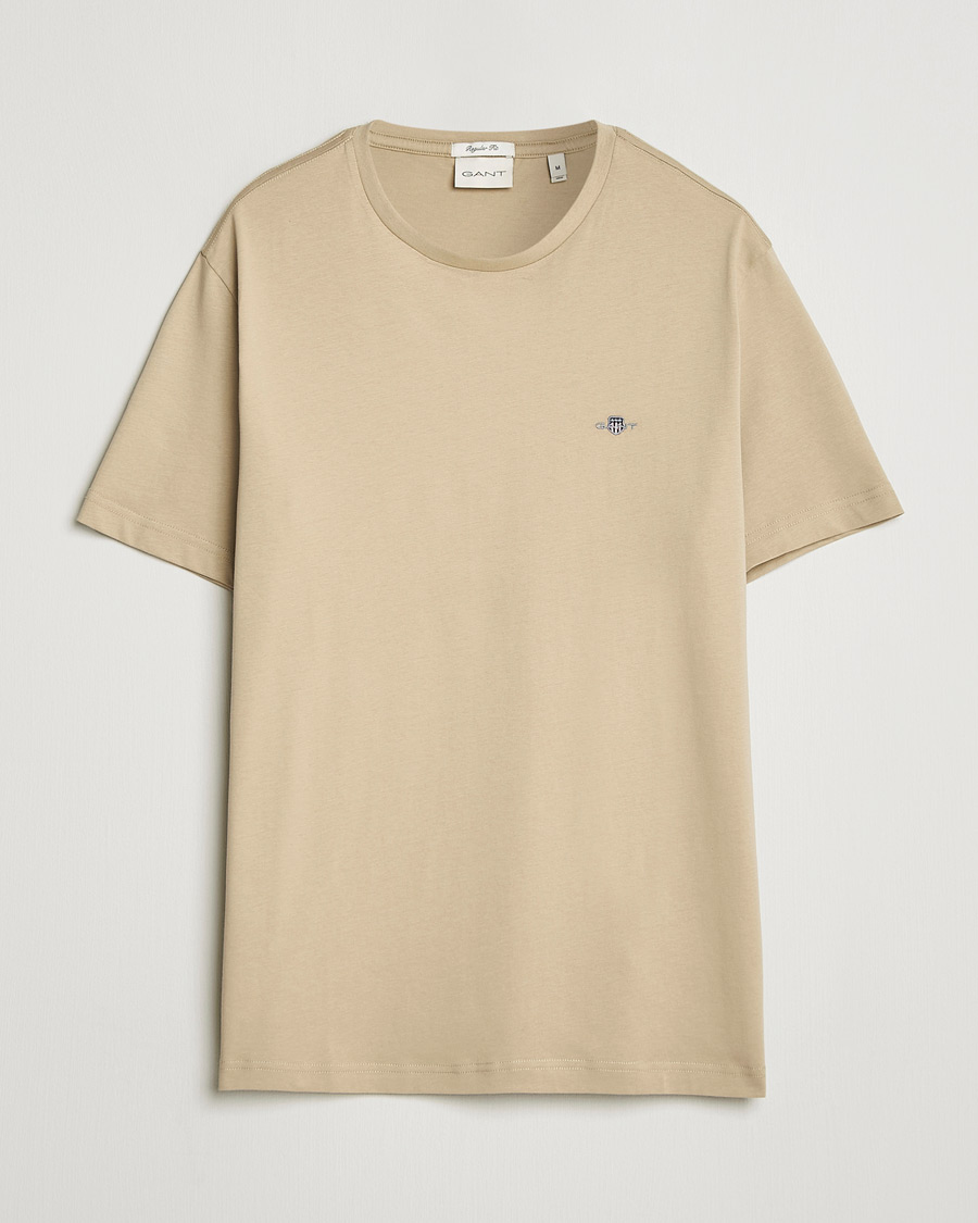 Herren | T-Shirts | Gant | The Original T-Shirt Oat Beige