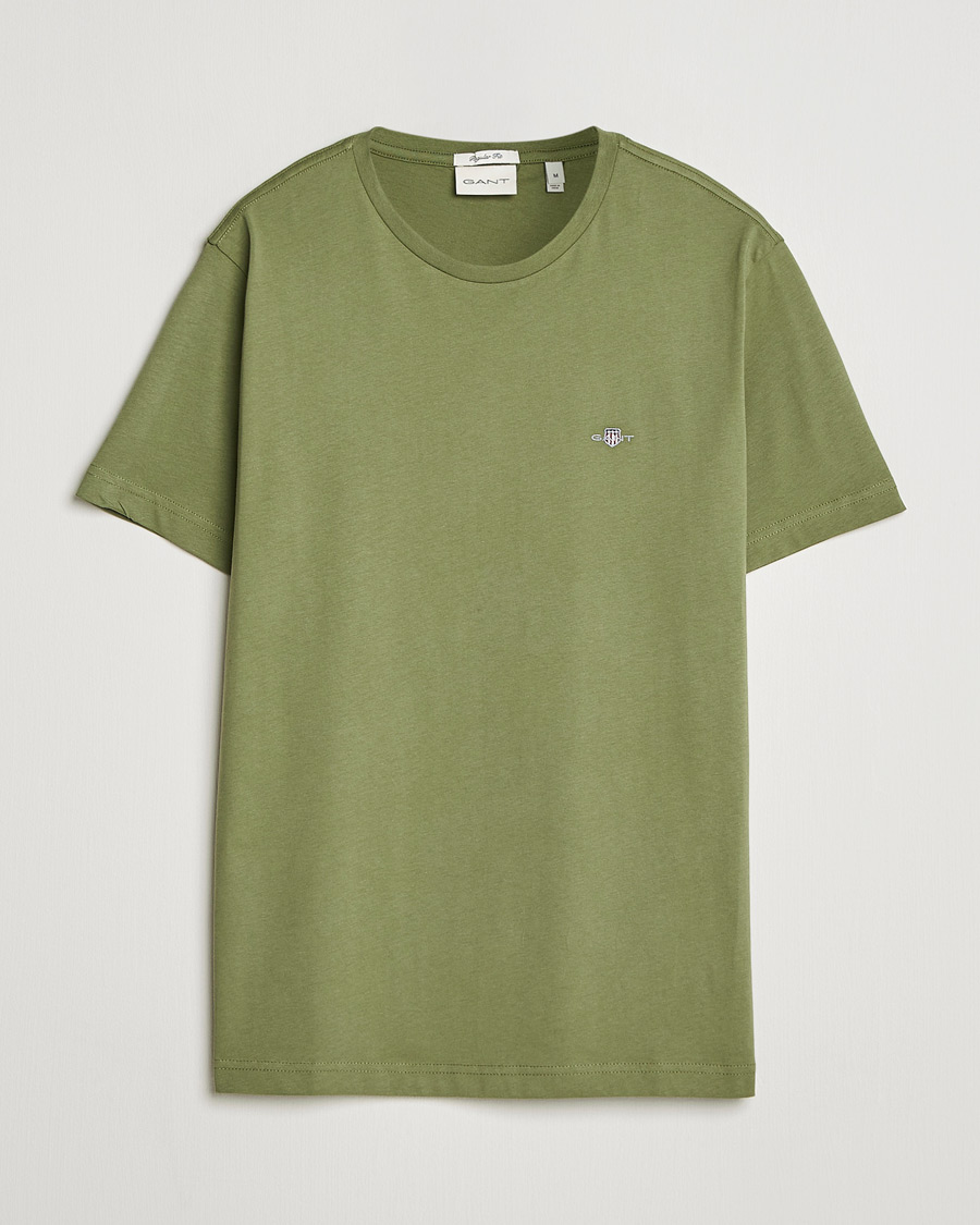 Herren | T-Shirts | Gant | The Original T-Shirt Dry Herb Green