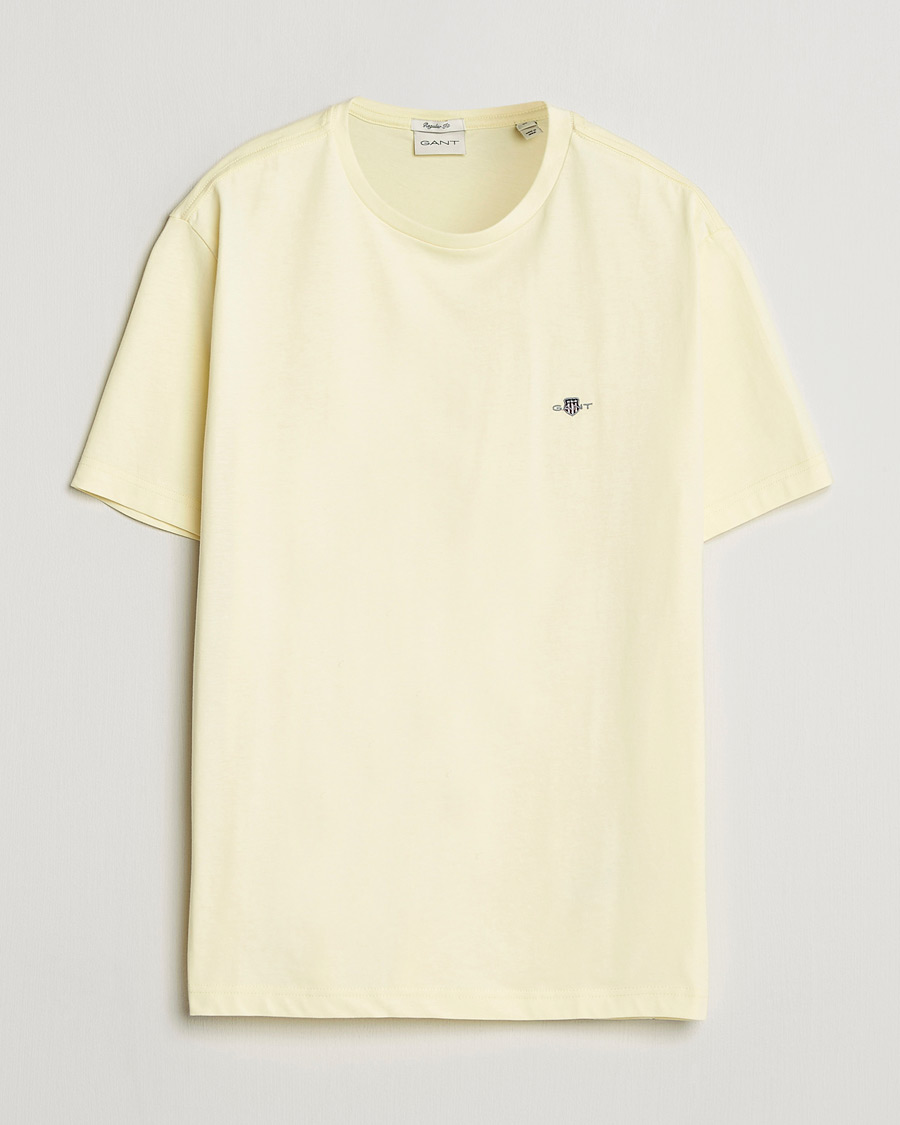 Herren | T-Shirts | Gant | The Original T-Shirt Vanilla Yellow
