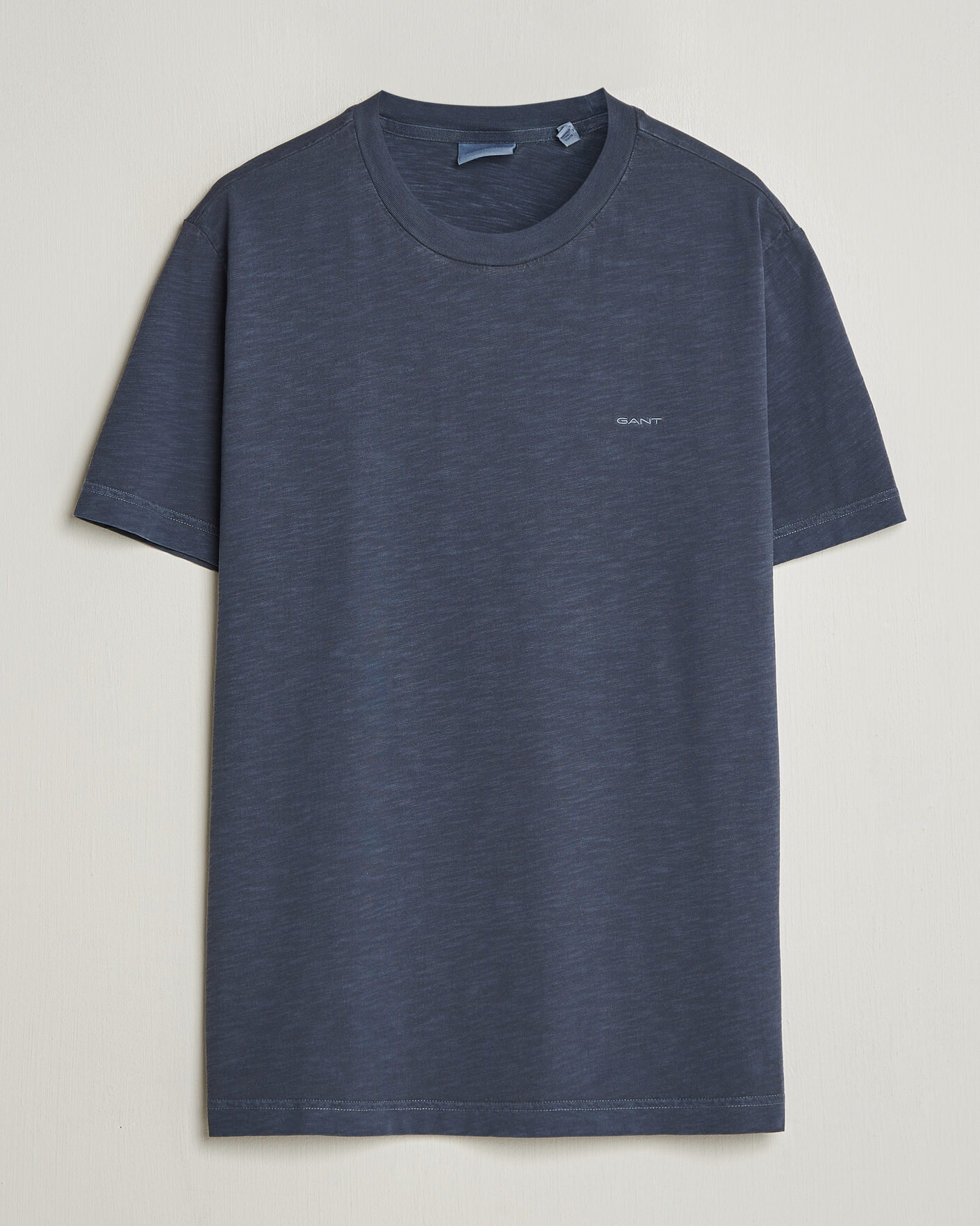 Herren | T-Shirts | Gant | Washed Slub T-Shirt Evening Blue