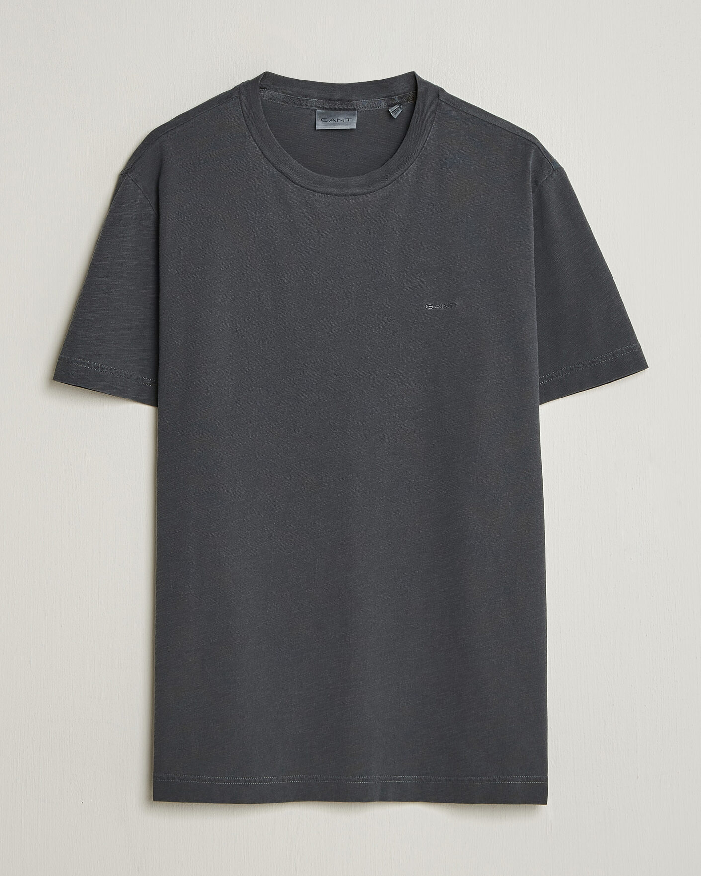 Herren | T-Shirts | Gant | Washed Slub T-Shirt Black