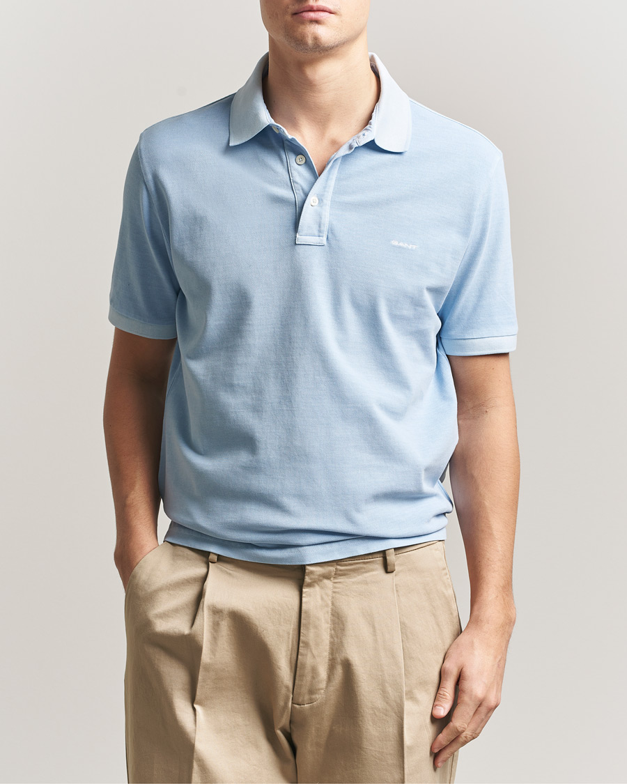 Herren | Poloshirts | Gant | Sunfaded Polo Fresh Blue