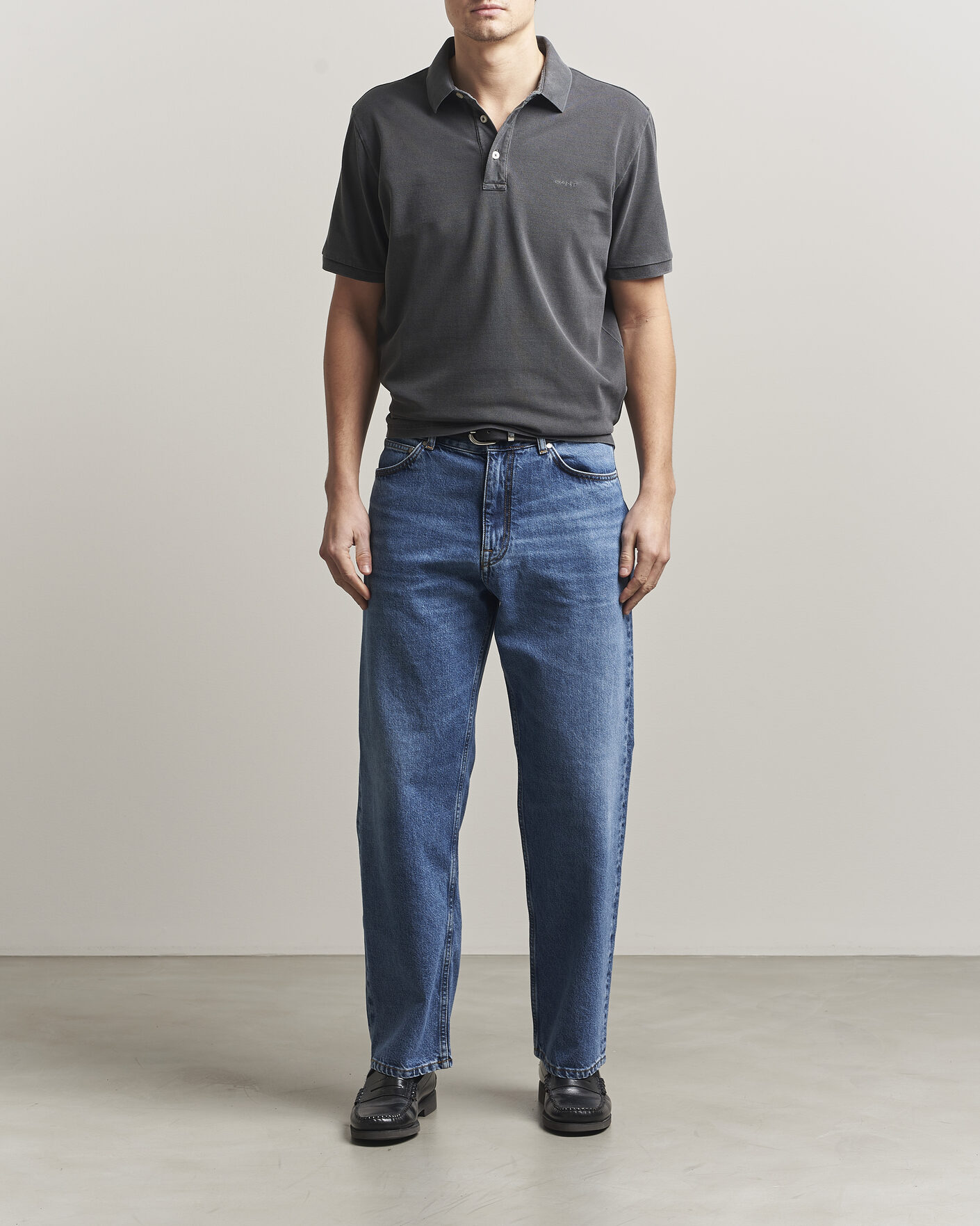 Herren | Poloshirts | GANT | Sunfaded Polo Black