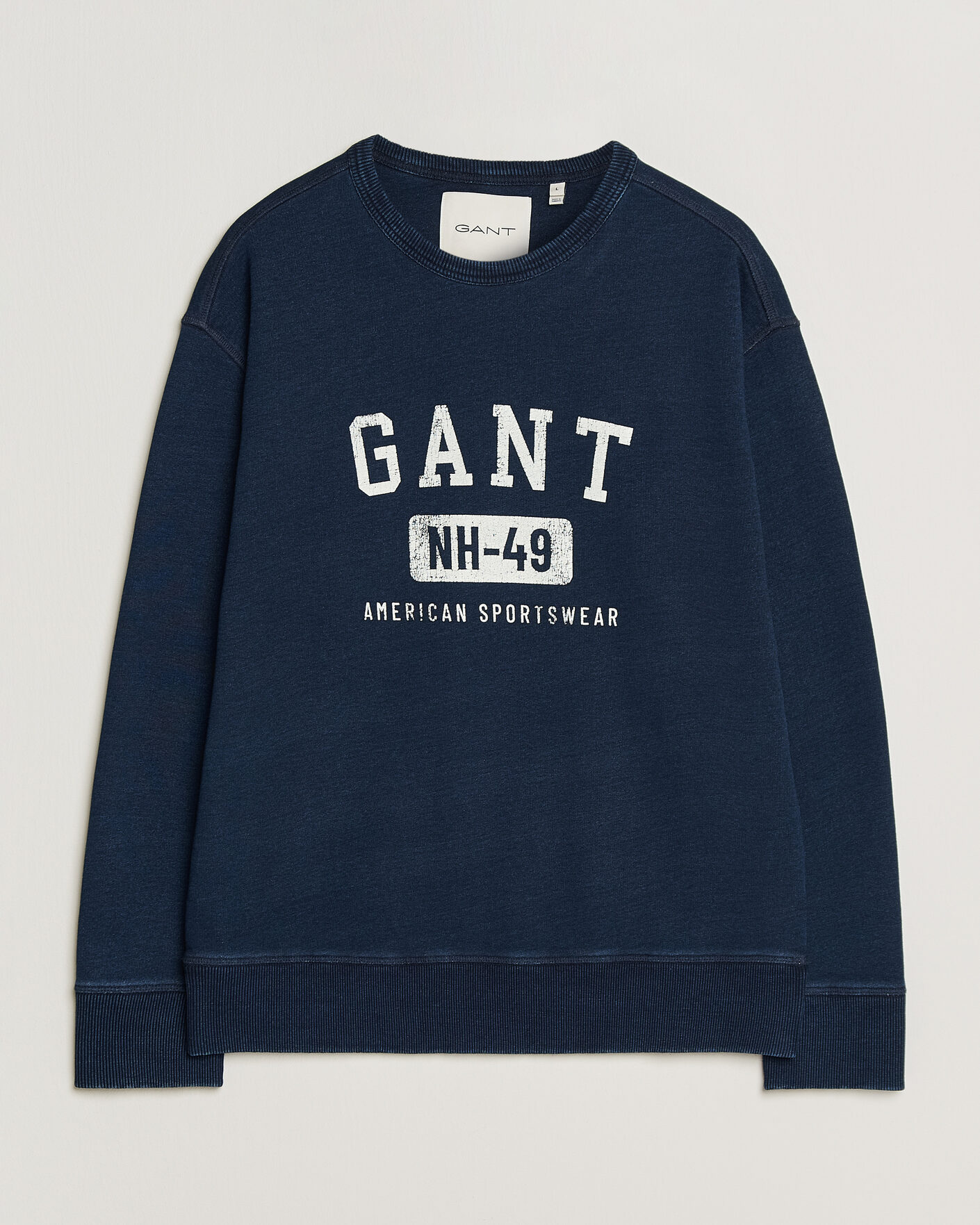 Herren | Pullover | Gant | Indigo Graphic Sweatshirt Dark Blue