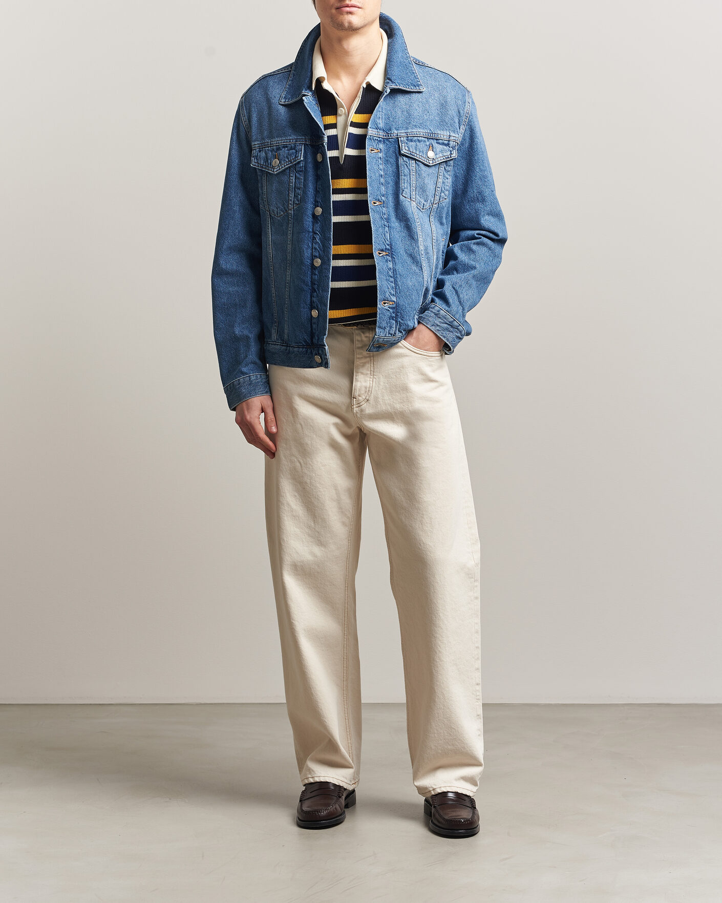 Herren | Jacken | GANT | Denim Trucker Jacket Mid Blue