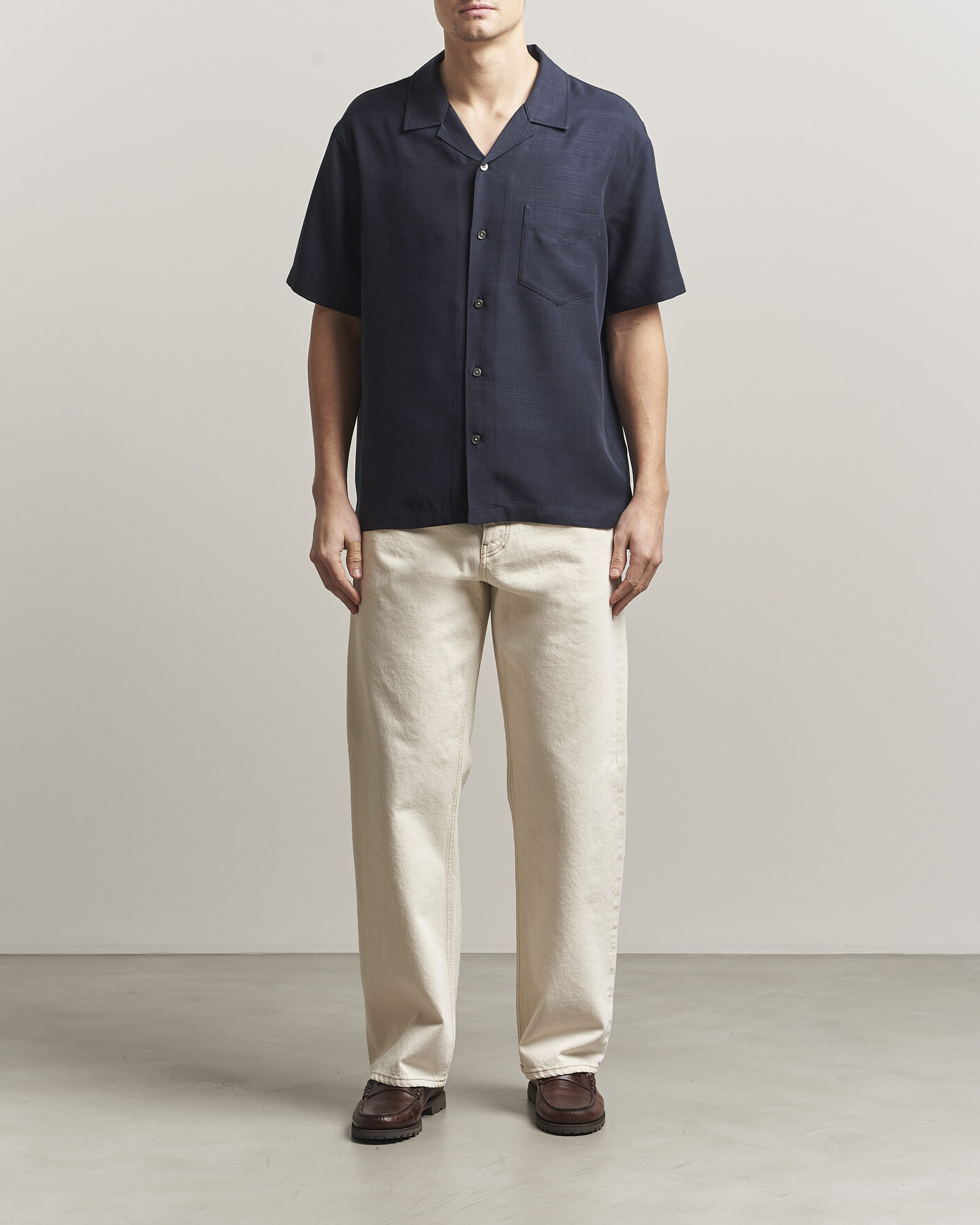 Herren | Hemden | GANT | Regular Fit Lyocell Resort Shirt Evening Blue
