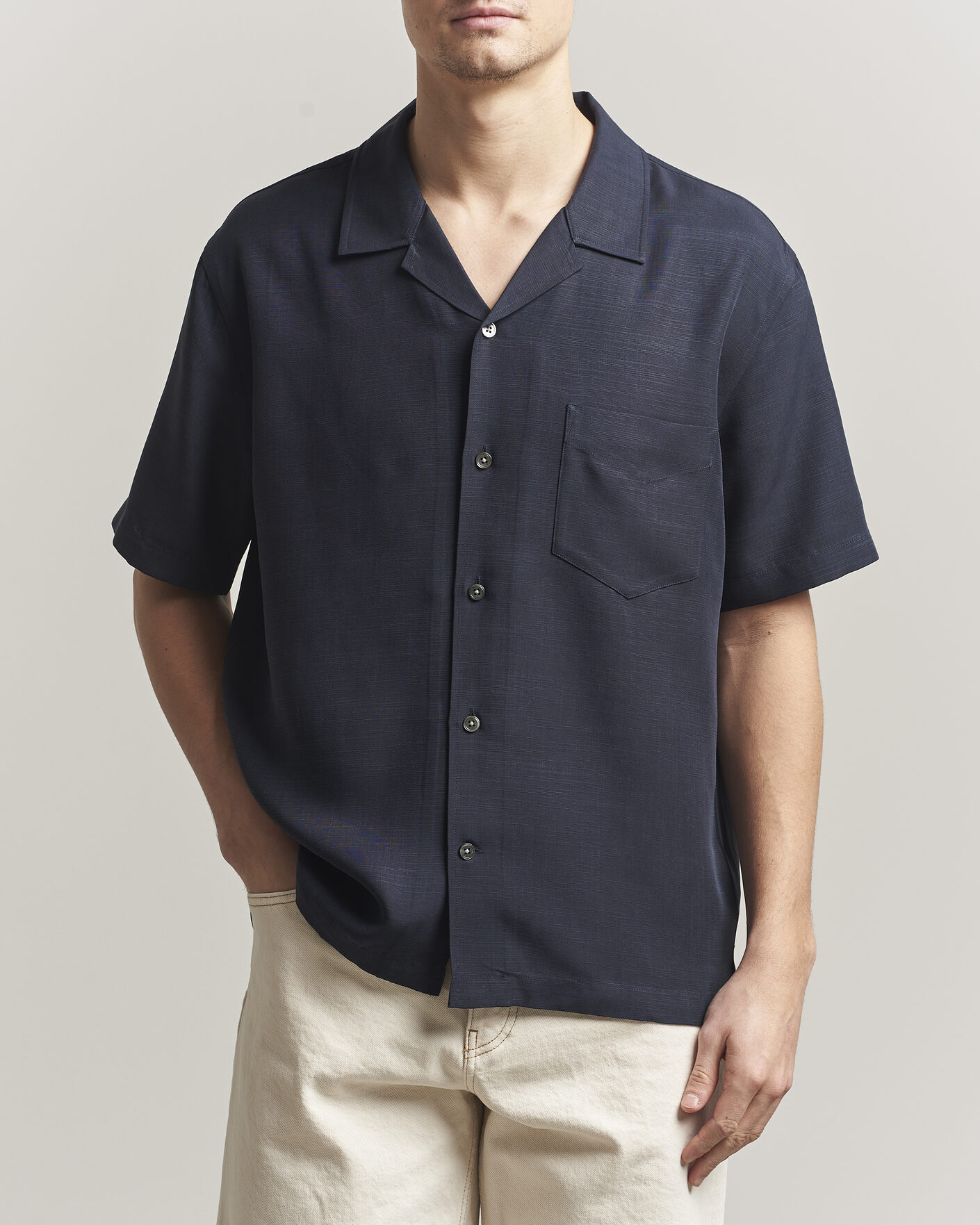 Herren | Hemden | Gant | Regular Fit Lyocell Resort Shirt Evening Blue