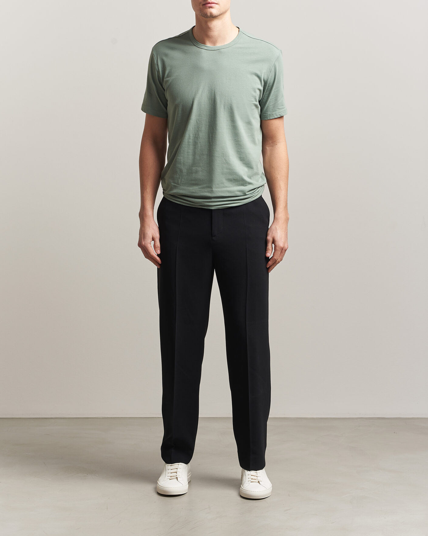 Herren | T-Shirts | Calvin Klein | 3-Pack Cotton Stretch Crew Neck T-Shirt Black/Grey/Green