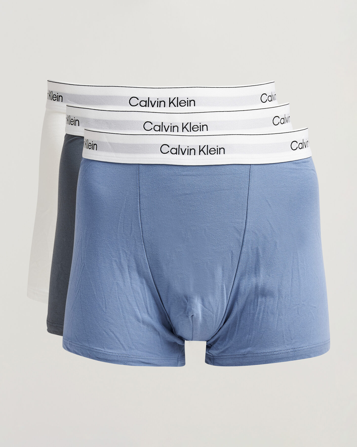 Herren | Unterwäsche | Calvin Klein | 3-Pack Icon Cotton Stretch Relaxed Trunk Grey/Blue/White
