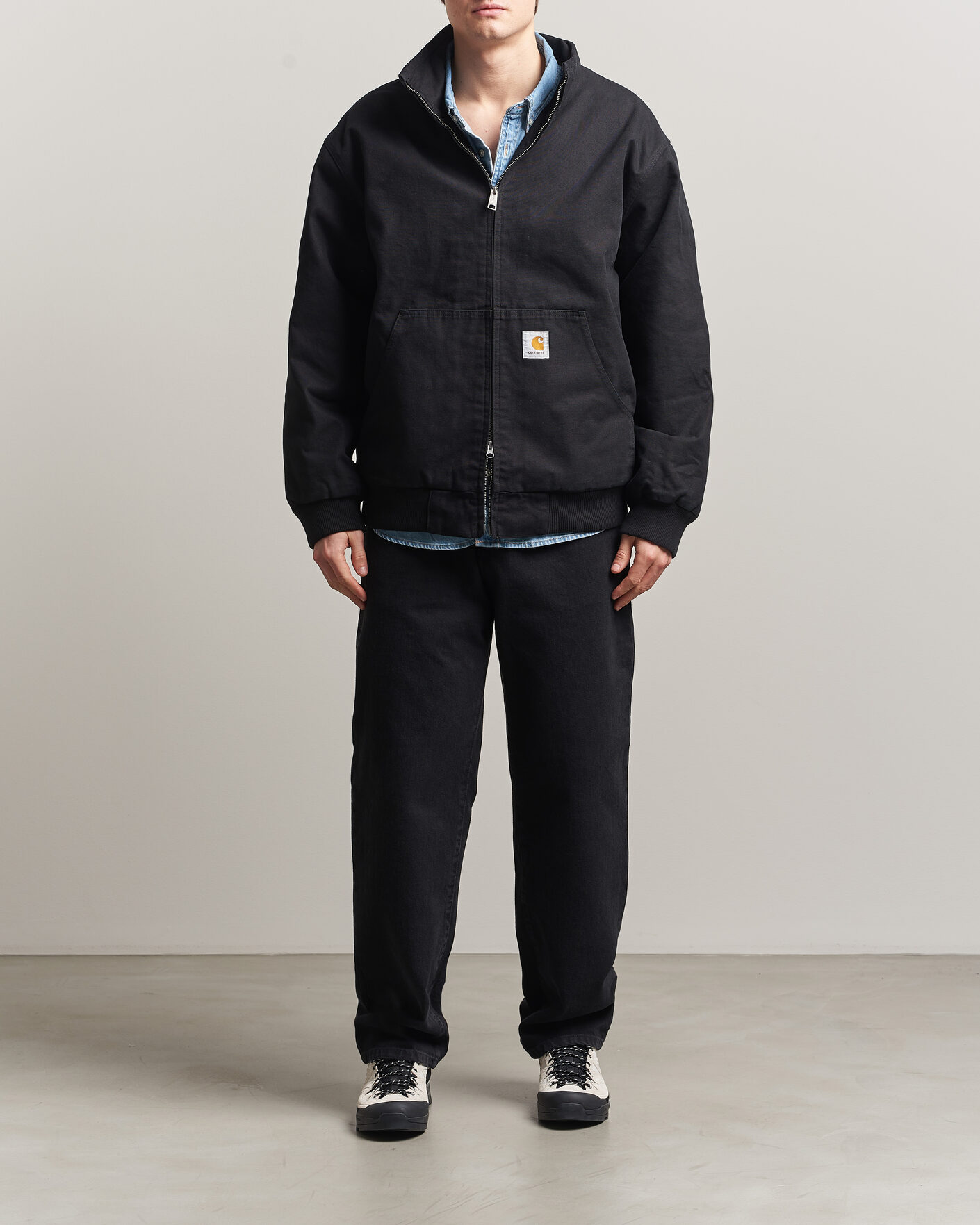 Herren | Hemden | Carhartt WIP | Aaron Pant Smith Denim Grey Stone Wash