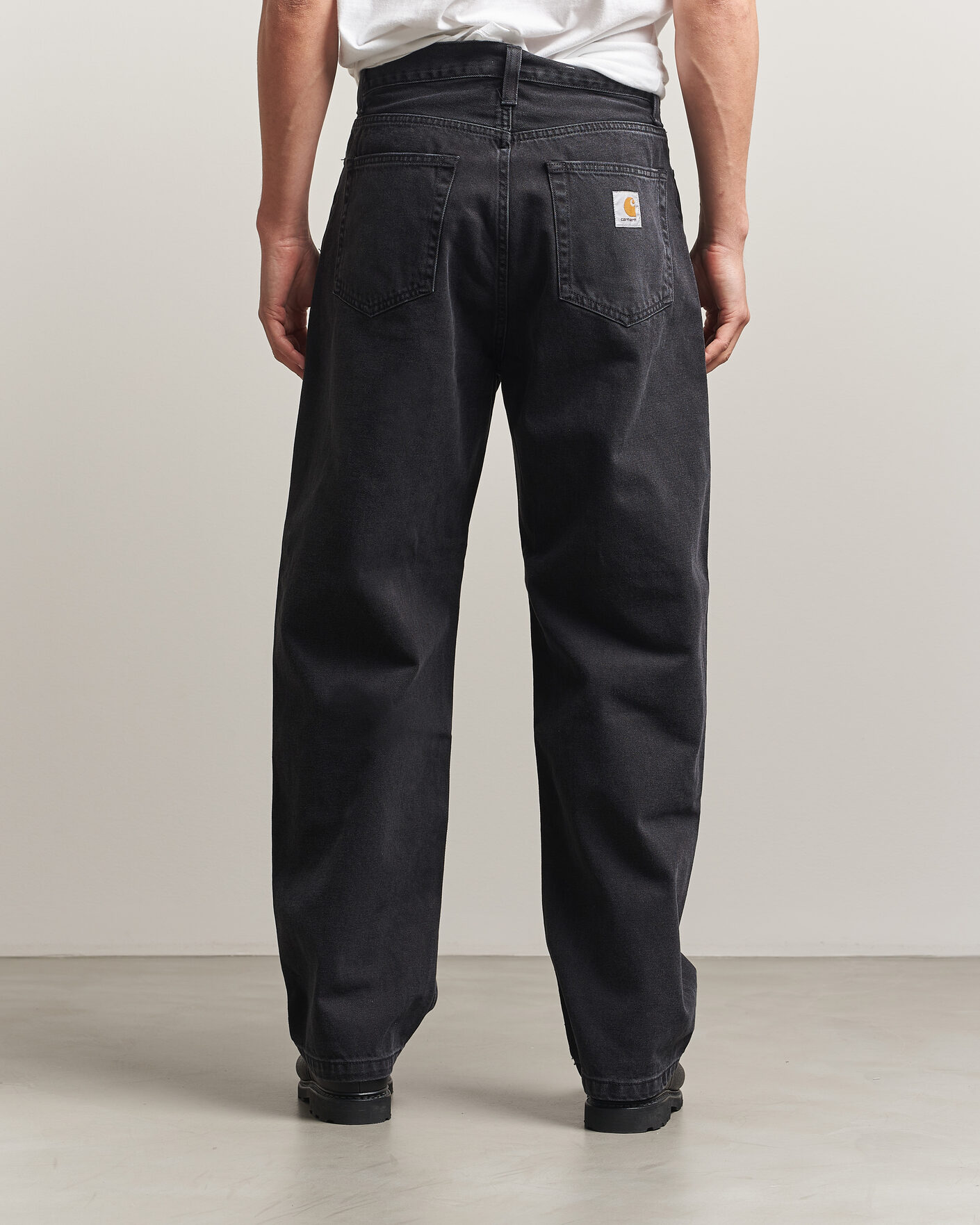 Herren | Jeans | Carhartt WIP | Landon Pant Robertson Denim Black Stone Washed