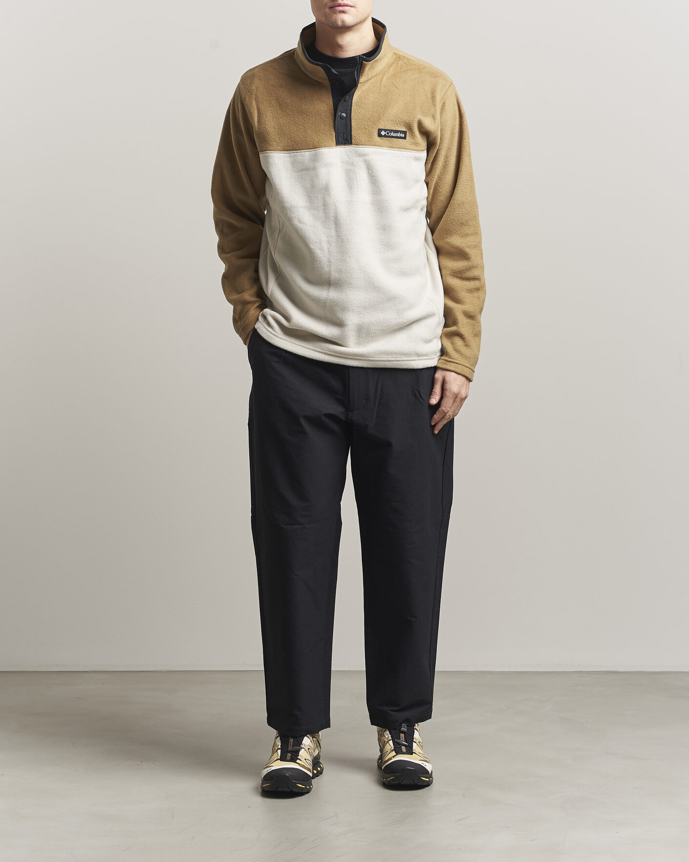 Herren | Pullover | Columbia | Steens Mountain Half Zip 2.0 Fleece Dark Stone/Delta