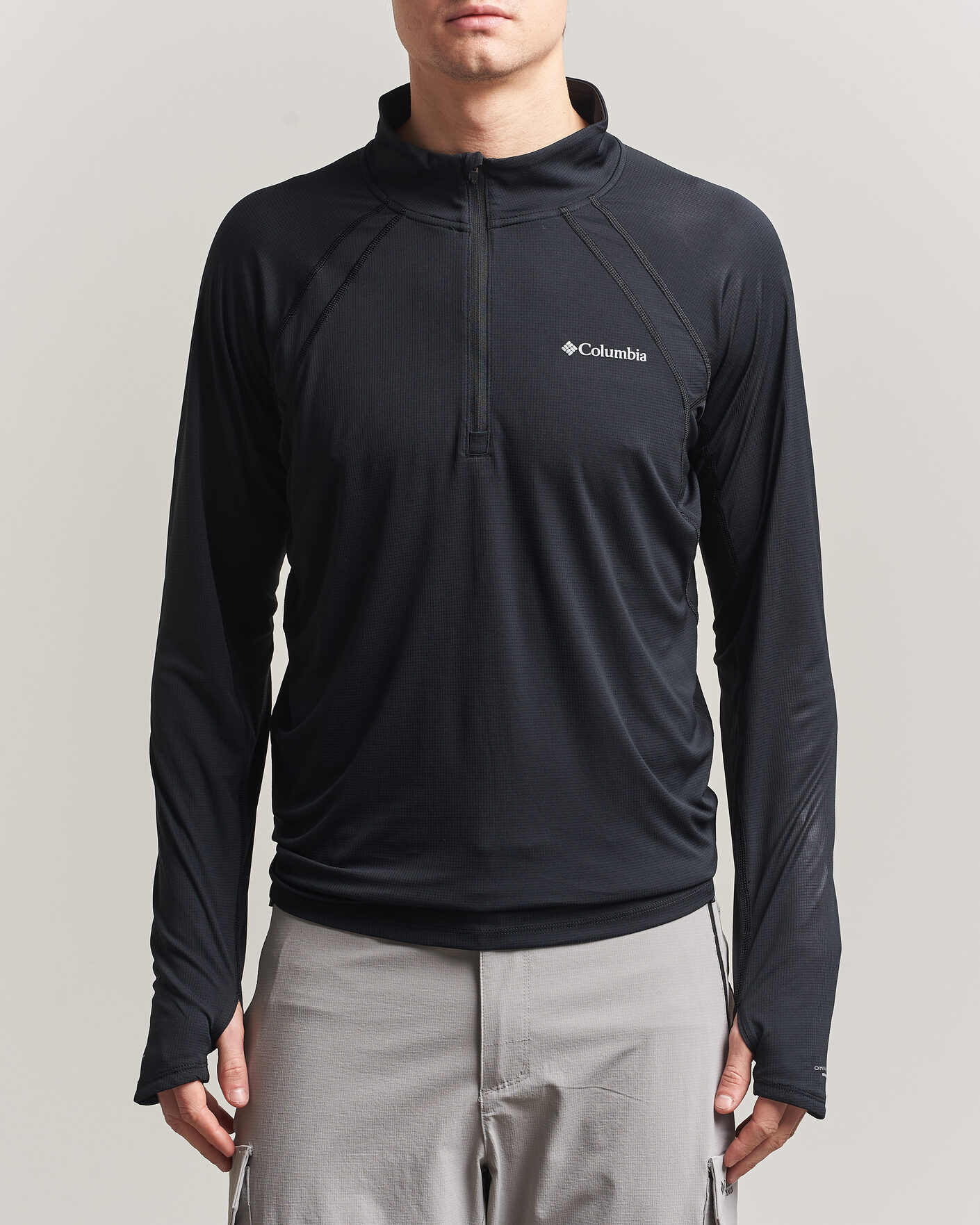 Herren | T-Shirts | Columbia | Stealth Spring Half-Zip T-Shirt Black