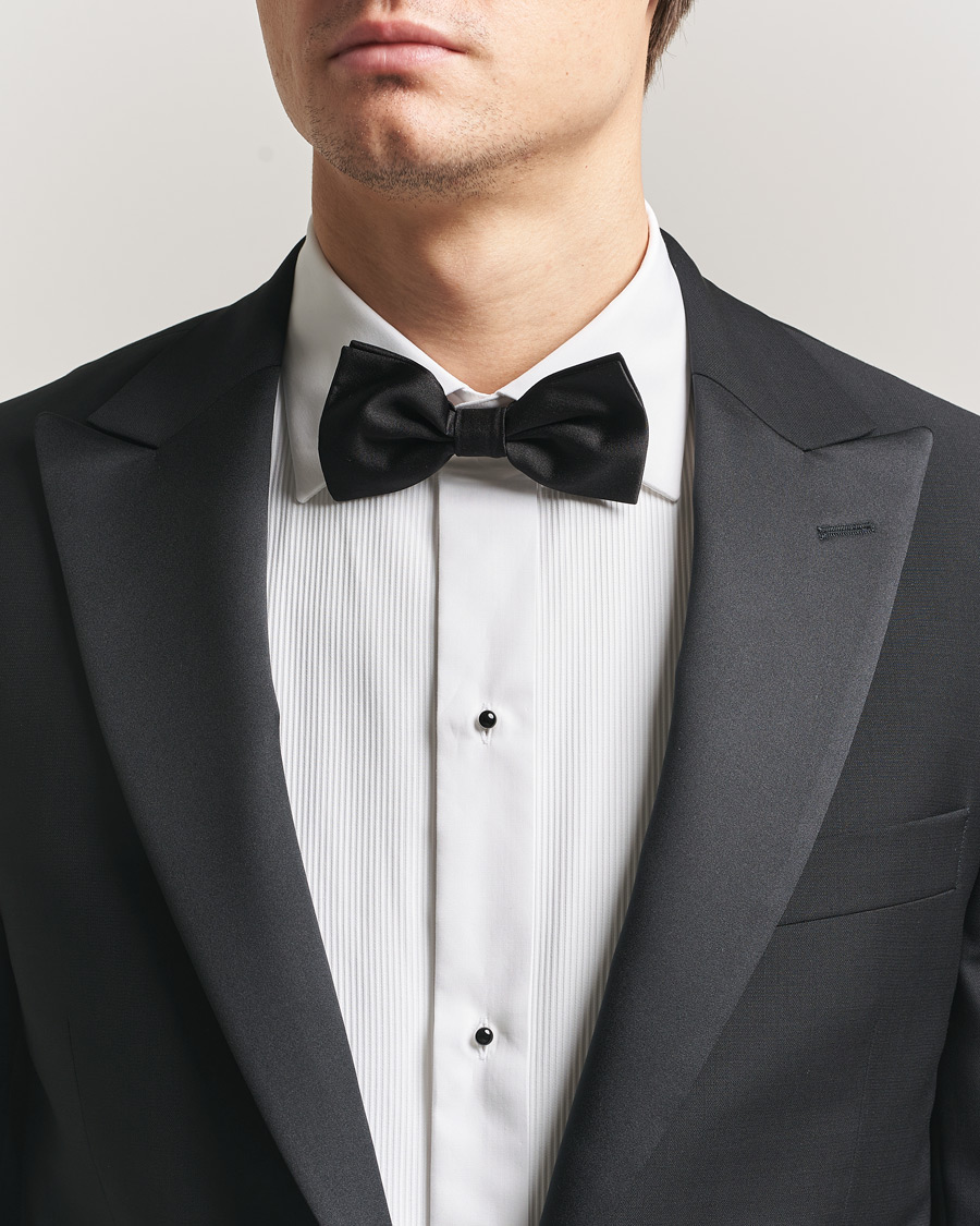 Herren | Fliegen | Canali | Silk Bow Tie Black