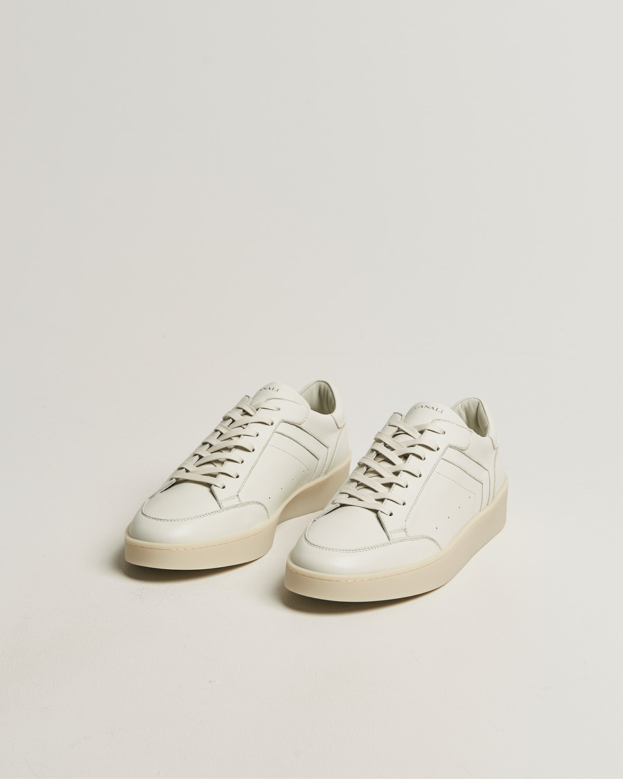 Herren | Sneaker | Canali | Plain Sneaker White