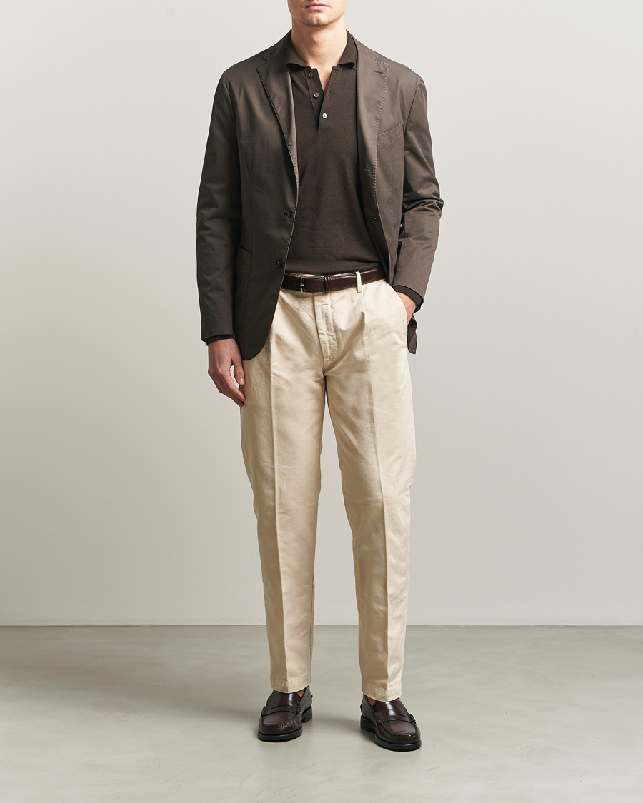 Herren | Sakkos | Boglioli | K Jacket Supima Cotton Blazer Dark Brown