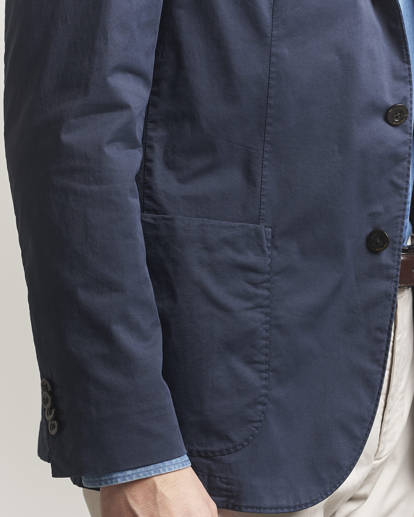 Herren | Sakkos | Boglioli | K Jacket Supima Cotton Blazer Navy