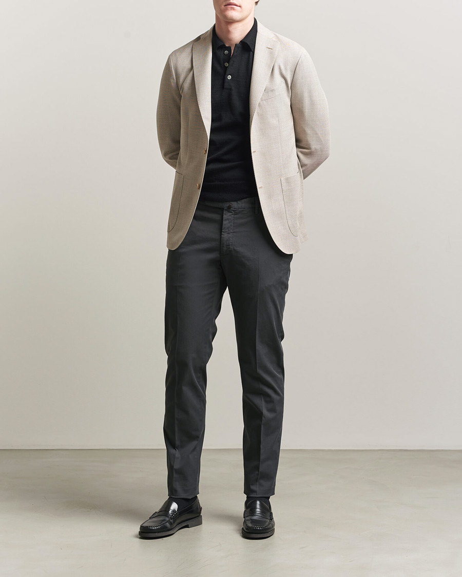 Herren | Sakkos | Boglioli | K Jacket Wool Hopsack Blazer Light Beige