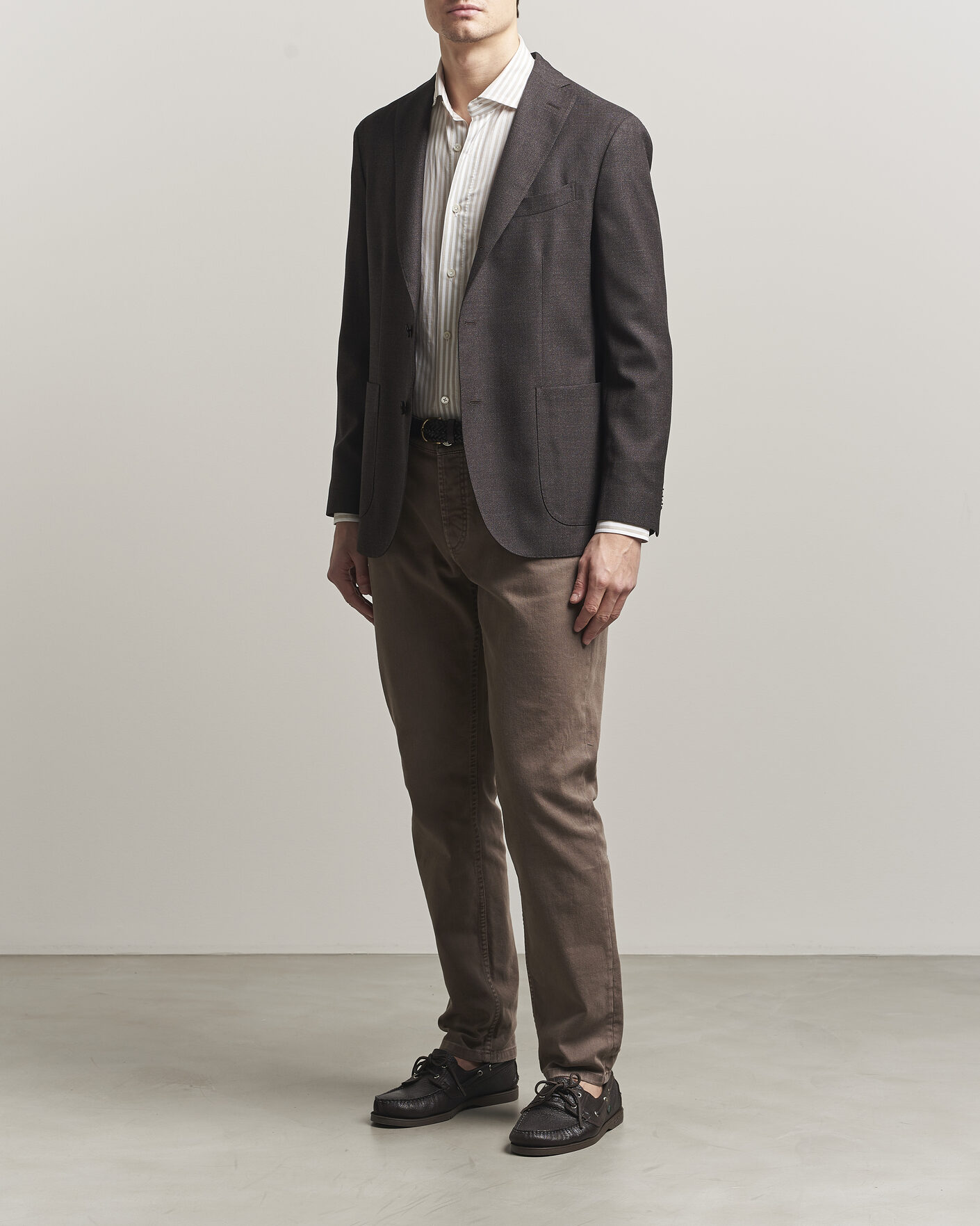 Herren | Sakkos | Boglioli | K Jacket Wool Hopsack Blazer Dark Brown