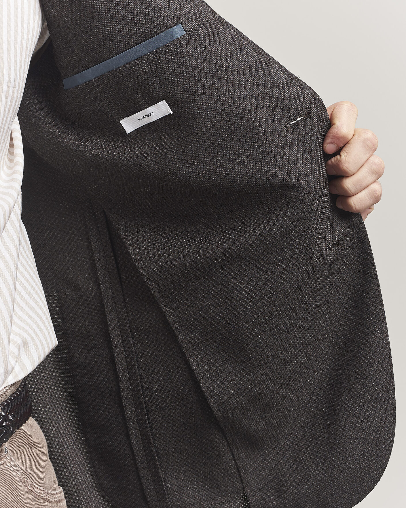 Herren | Sakkos | Boglioli | K Jacket Wool Hopsack Blazer Dark Brown