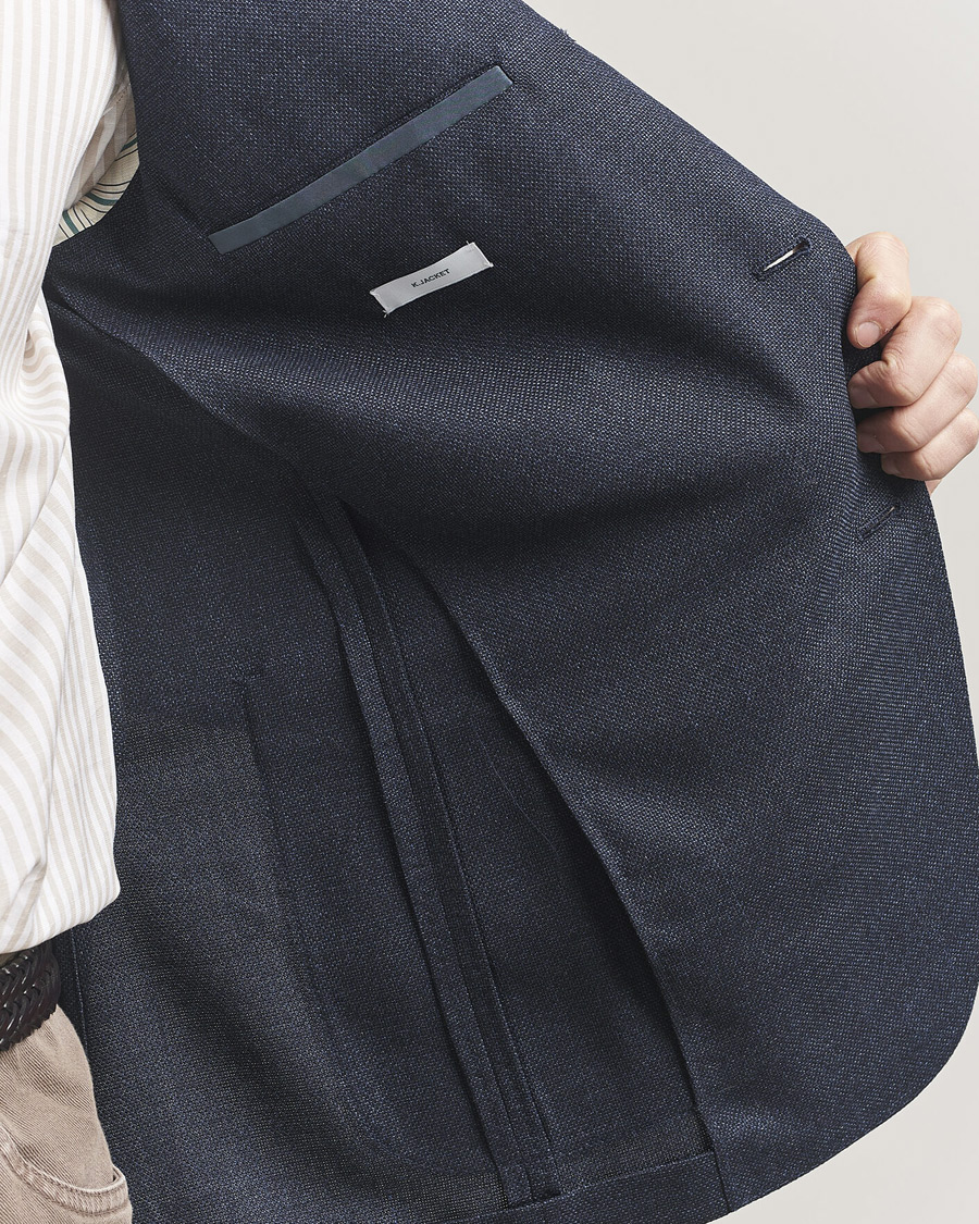 Herren | Sakkos | Boglioli | K Jacket Wool Hopsack Blazer Dark Blue