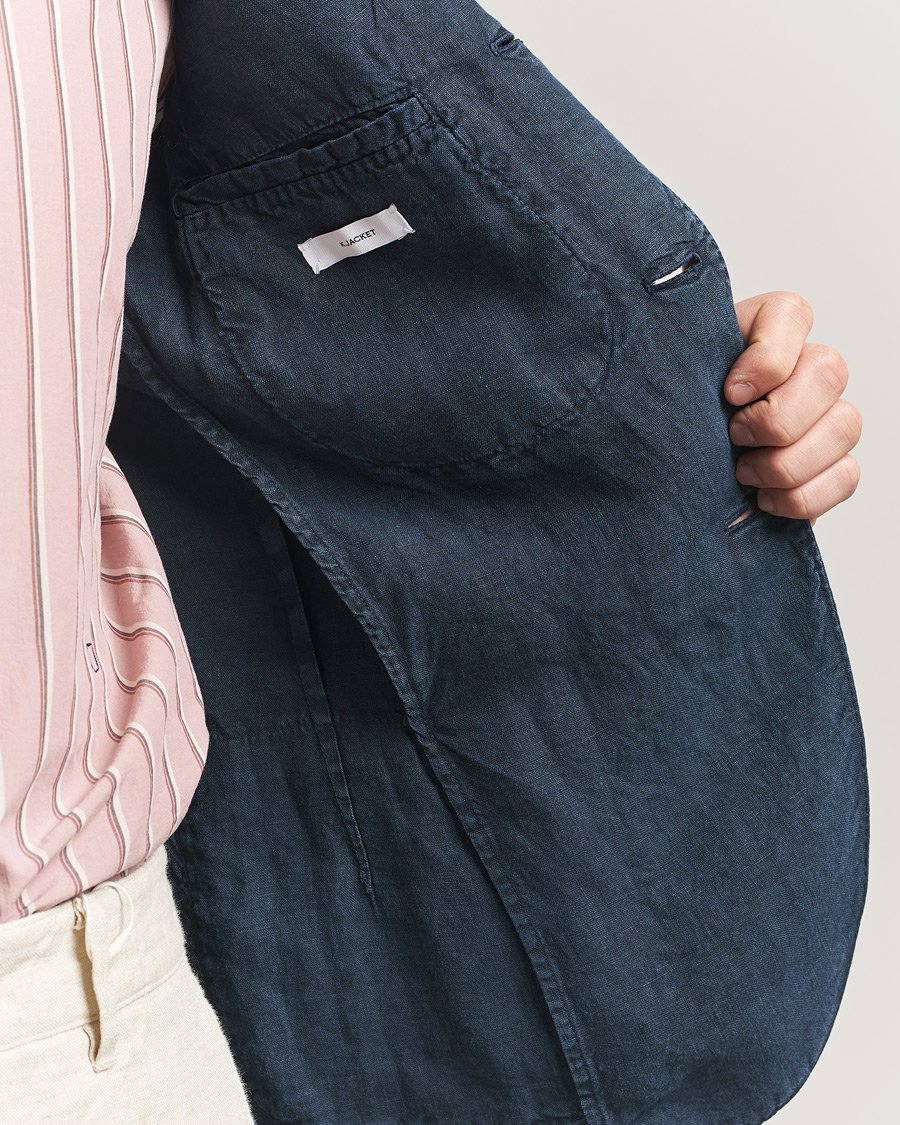 Herren | Sakkos | Boglioli | K Jacket Linen Blazer Navy