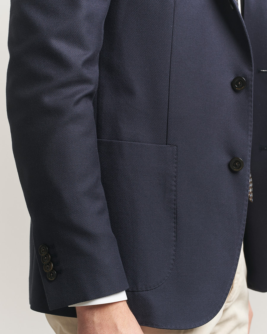 Herren | Sakkos | Boglioli | K Jacket Loro Piana Cotton/Cashmere Blazer Navy