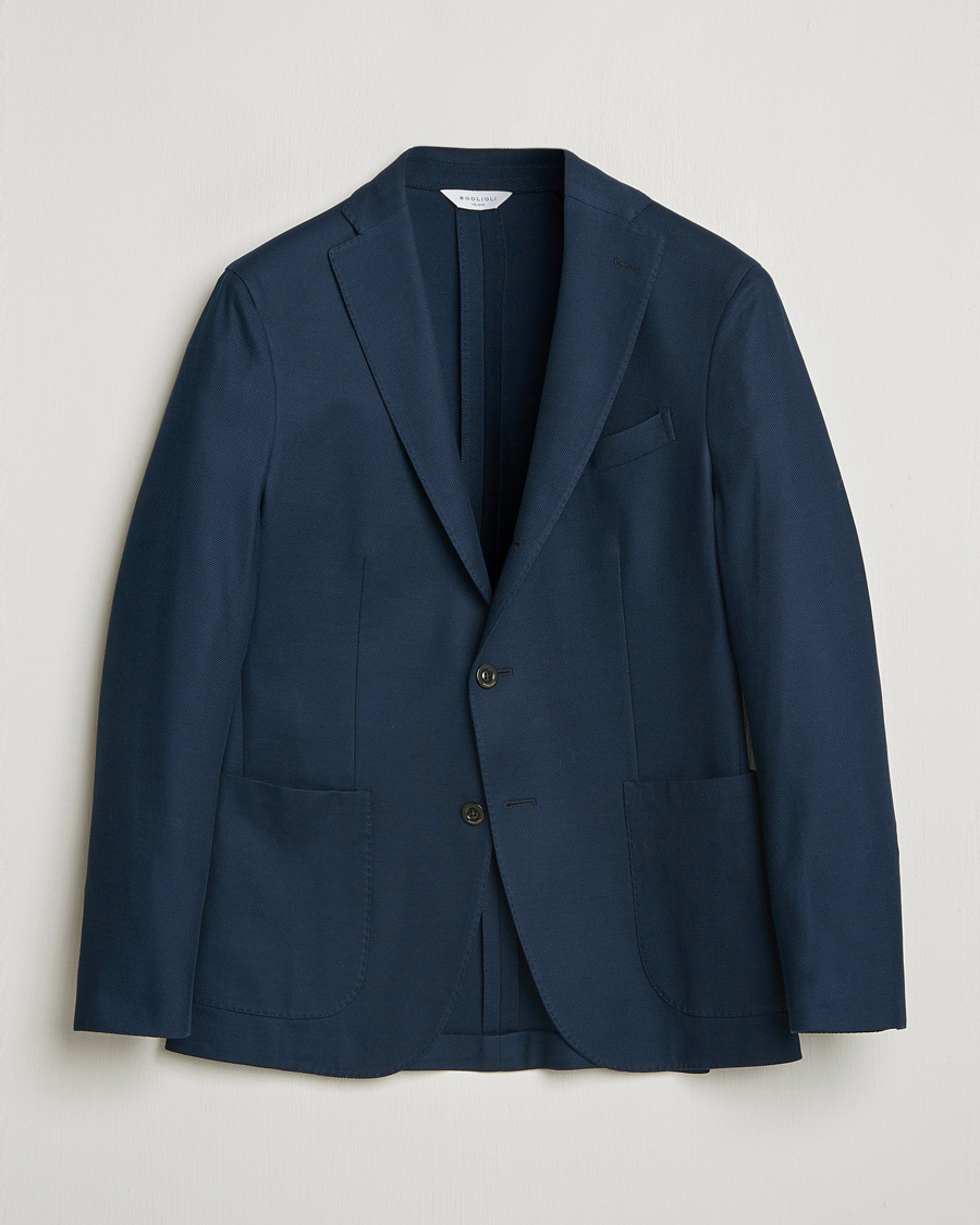 Herren | Sakkos | Boglioli | K Jacket Jersey Blazer Navy
