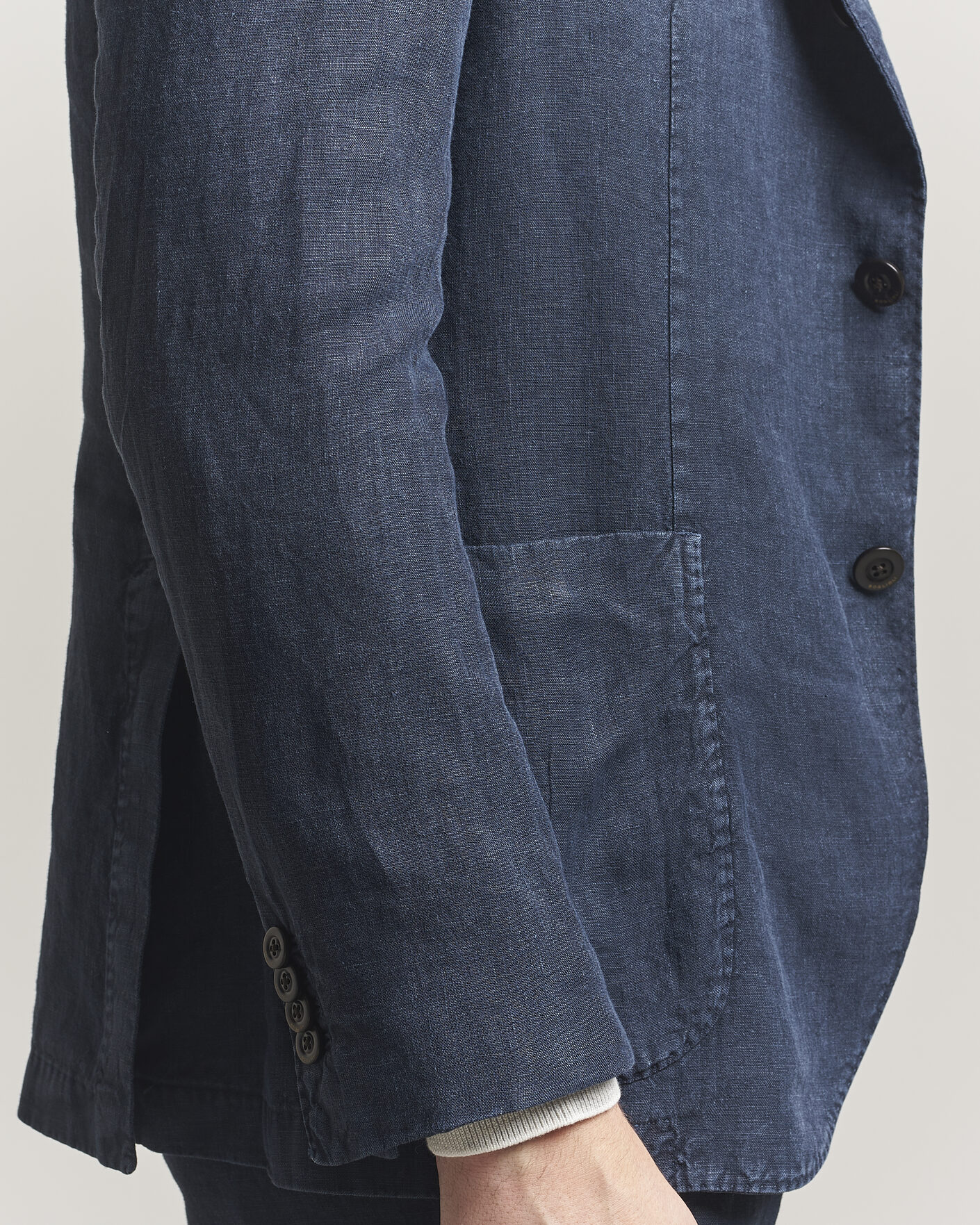 Herren | Anzüge | Boglioli | K Jacket Linen Suit Navy