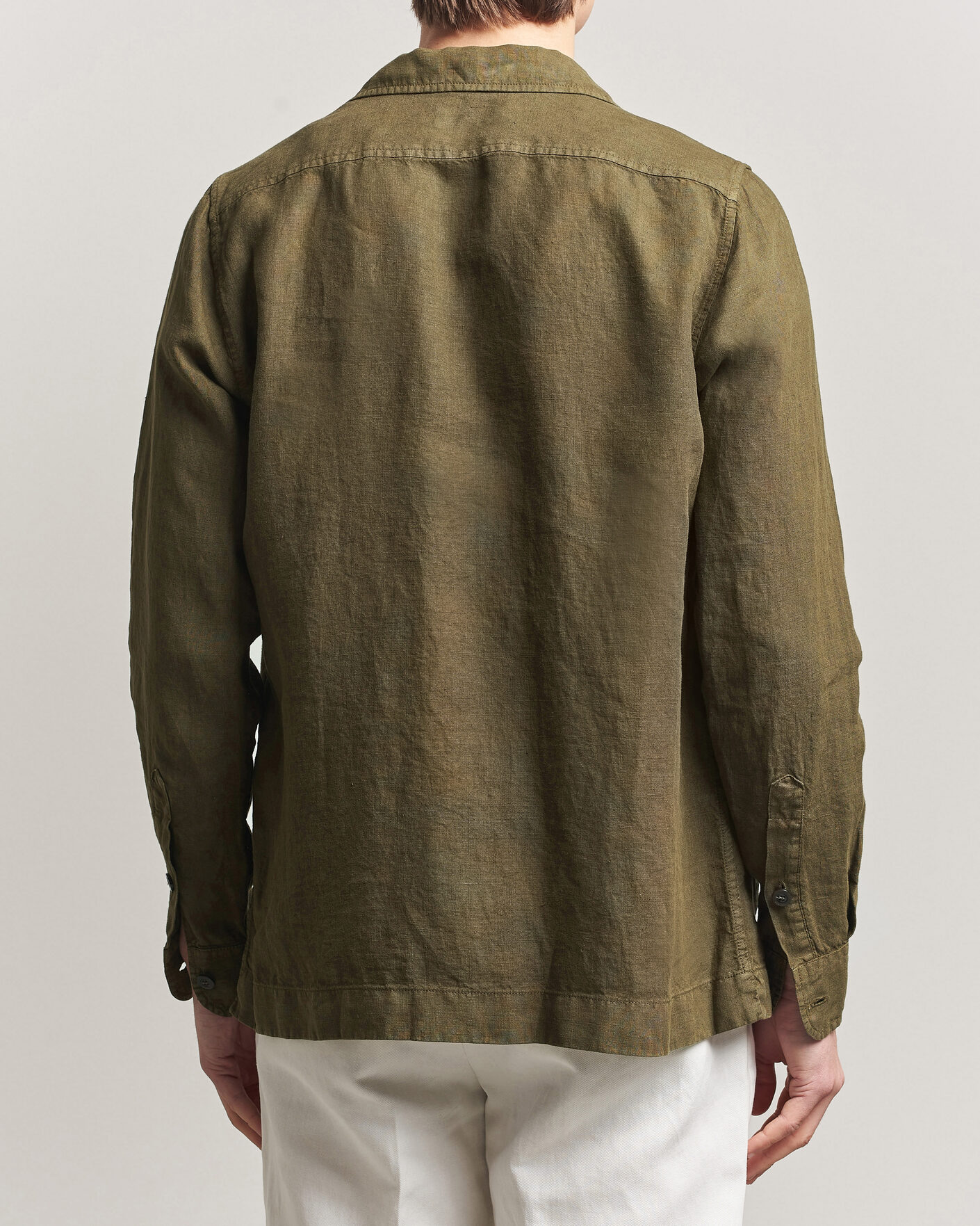 Herren | Jacken | Boglioli | Linen Painter Jacket Military