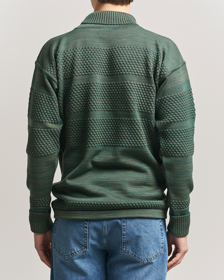 Herren | Pullover | S.N.S. Herning | Fisherman Sweater Natural Machine Green