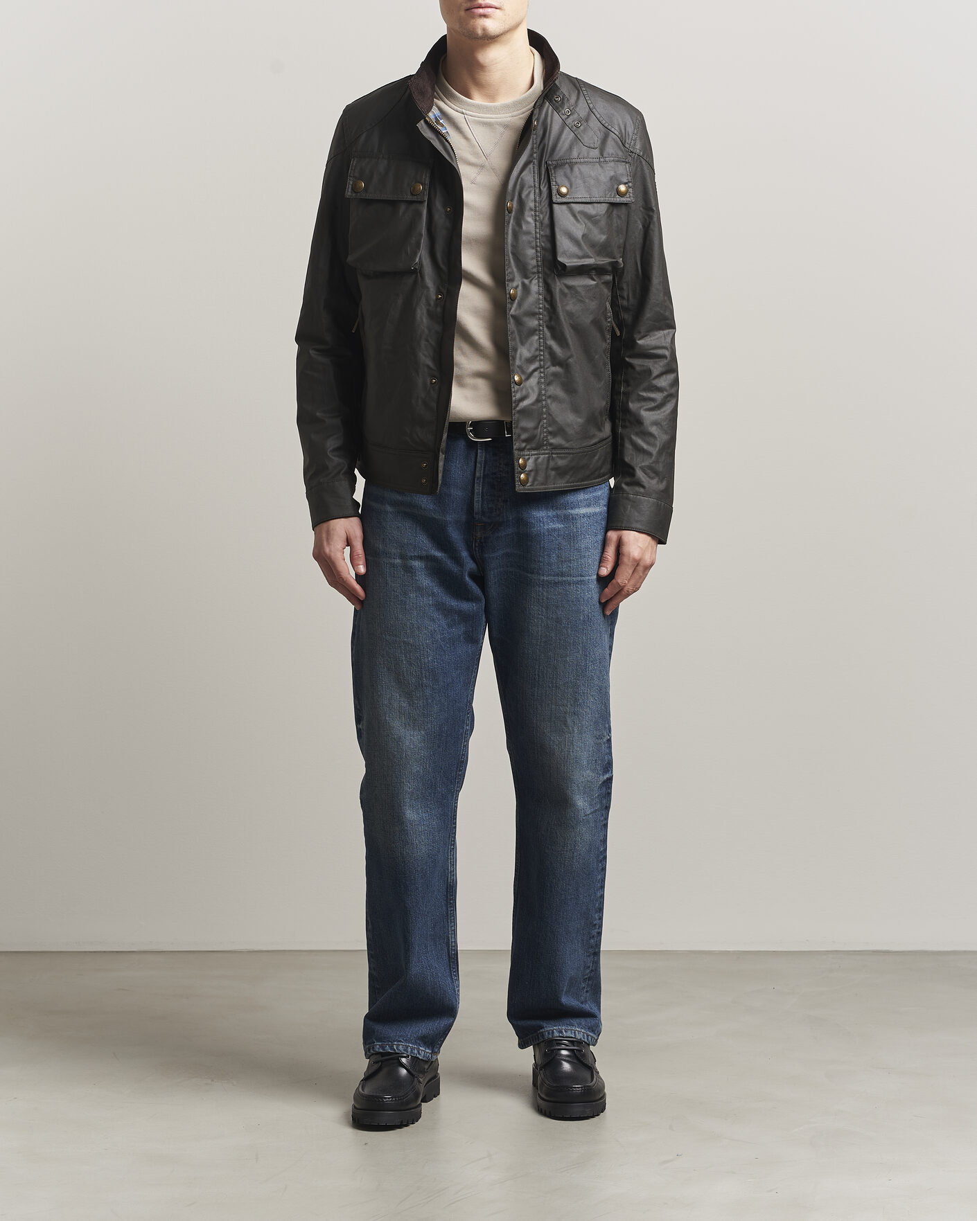 Herren | Jacken | Belstaff | Racemaster Waxed Jacket Faded Olive