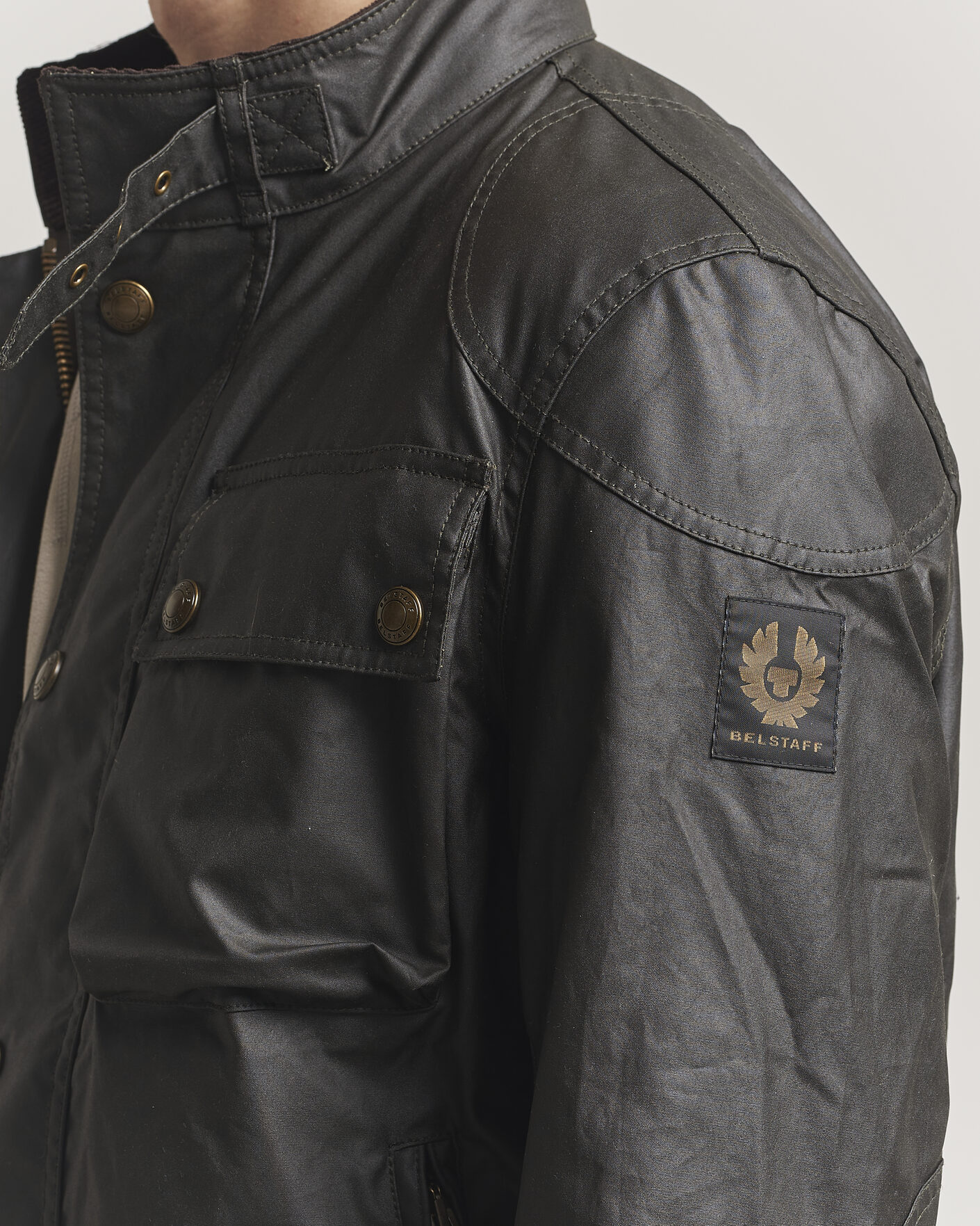Herren | Jacken | Belstaff | Racemaster Waxed Jacket Faded Olive