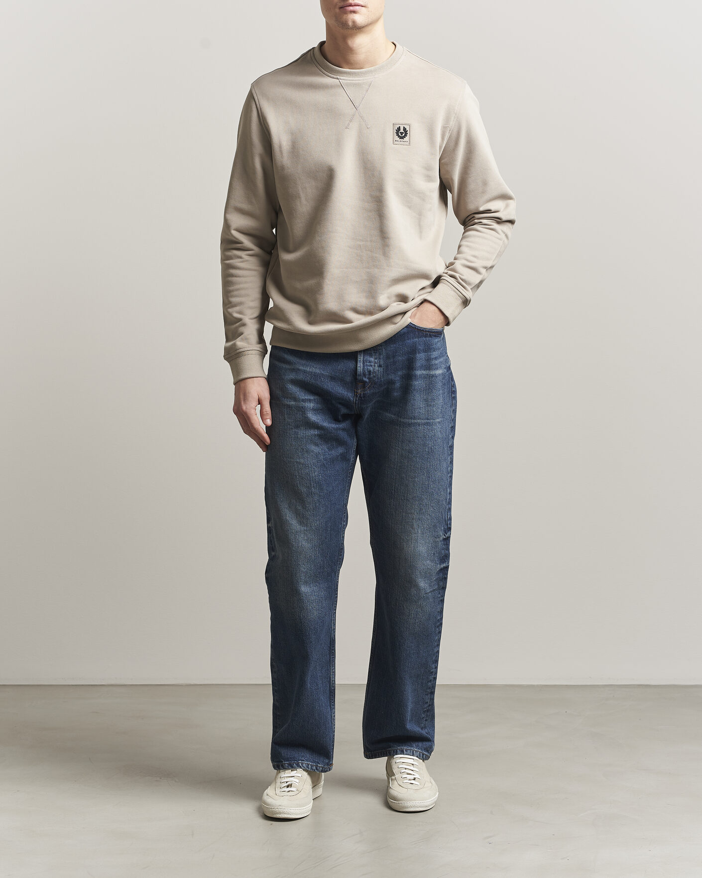 Herren | Pullover | Belstaff | Signature Crew Neck Sweatshirt Dark Sand