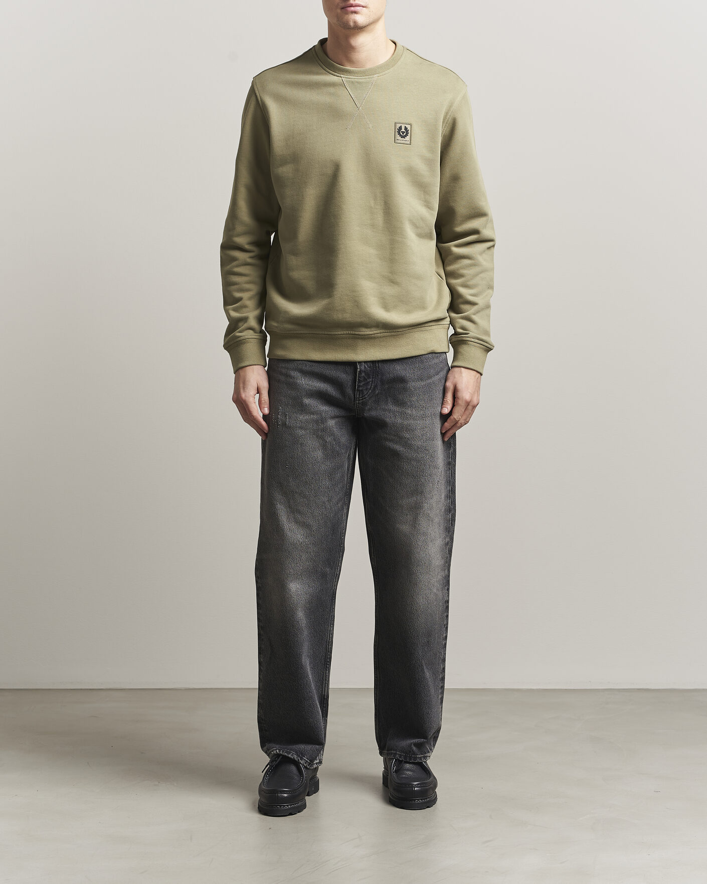 Herren | Pullover | Belstaff | Signature Crew Neck Sweatshirt Fatigue Green