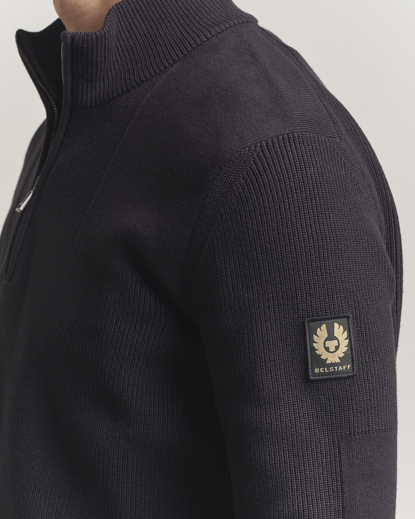 Herren | Pullover | Belstaff | Commander Half Zip Black