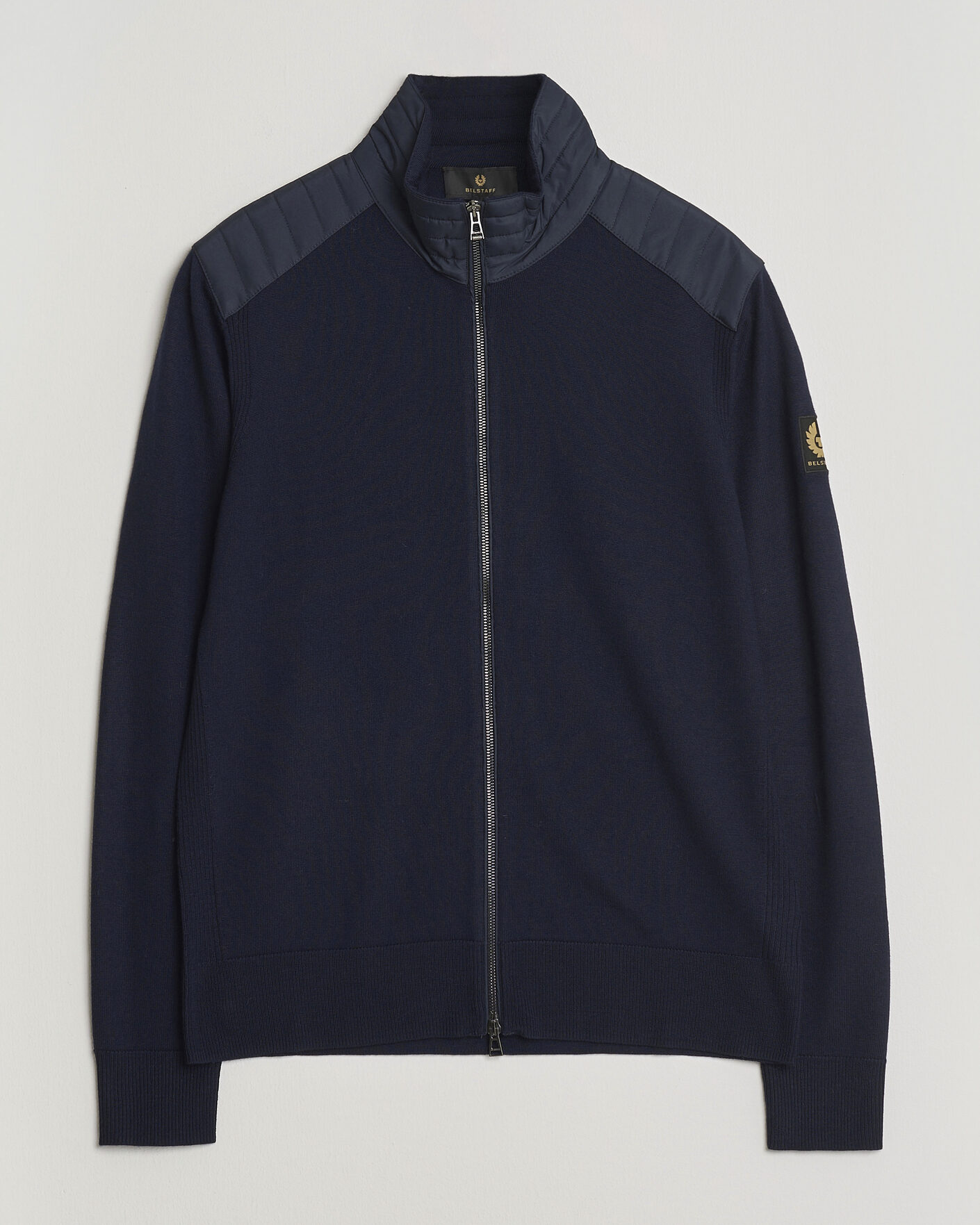 Herren | Pullover | Belstaff | Kelby Knitted Full Zip Dark Ink