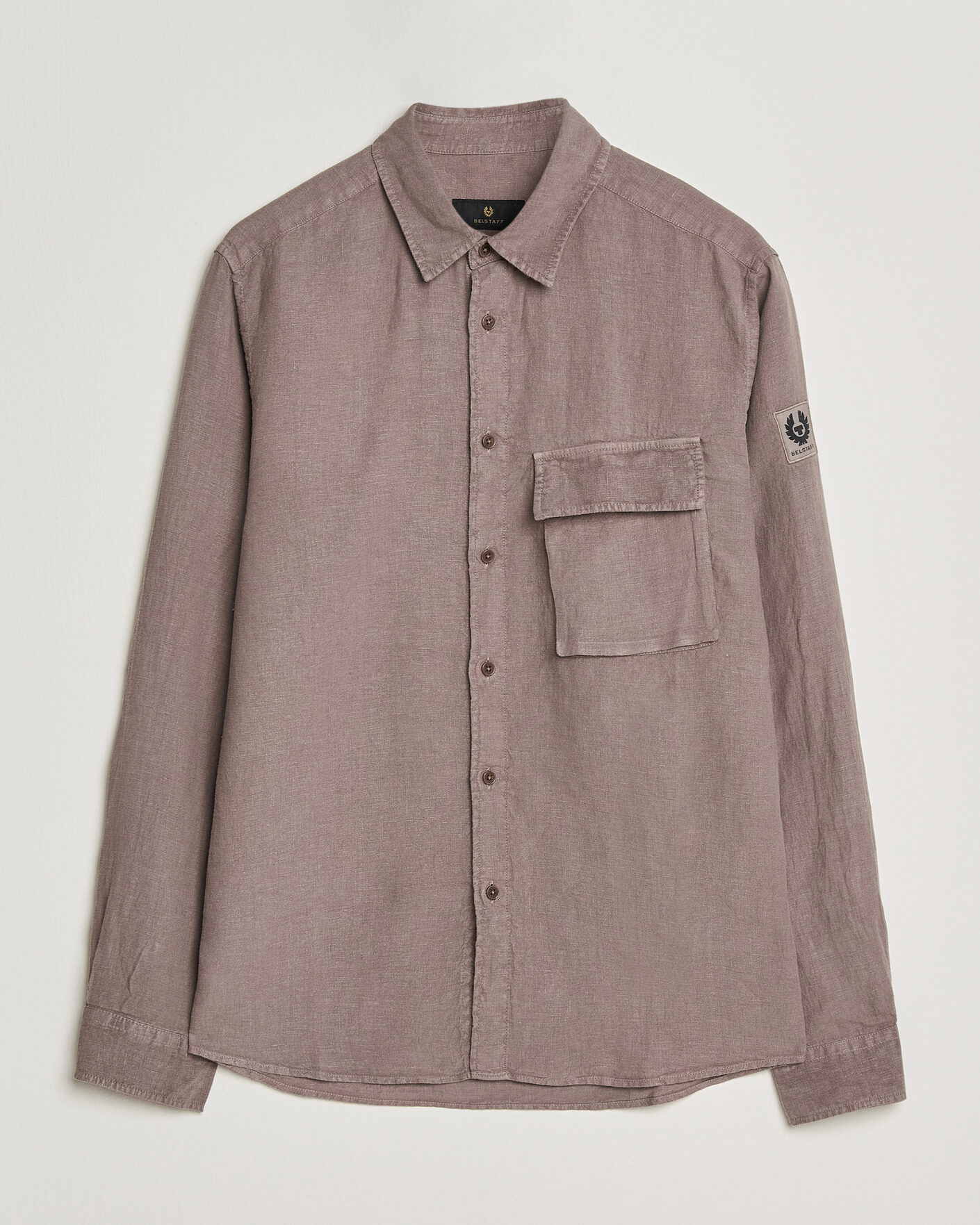 Herren | Hemden | Belstaff | Scale Linen Shirt Asphalt 